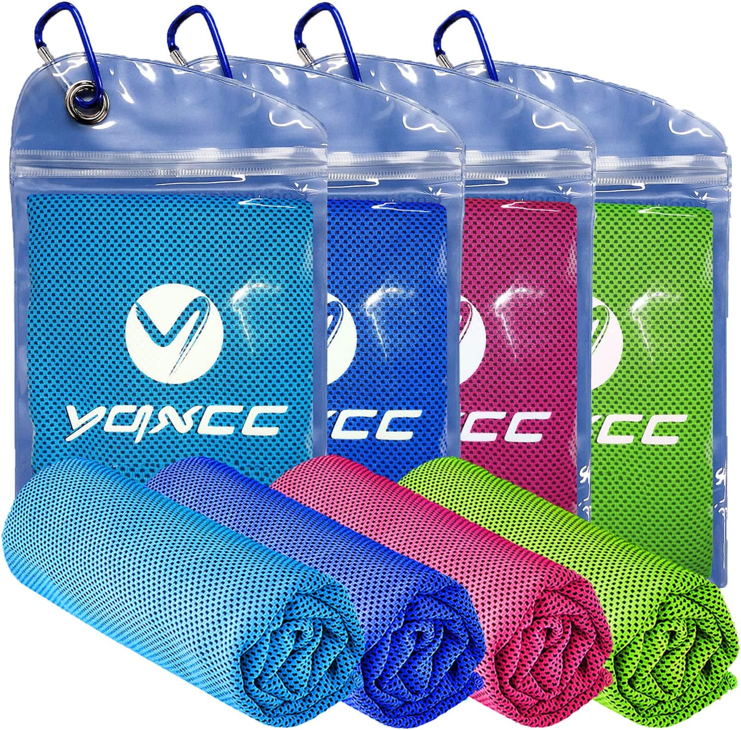 YQXCC Kühlendes Handtuch 2 Stück 120 x 30 cm – Mikrofaser, sofortige Kühlung