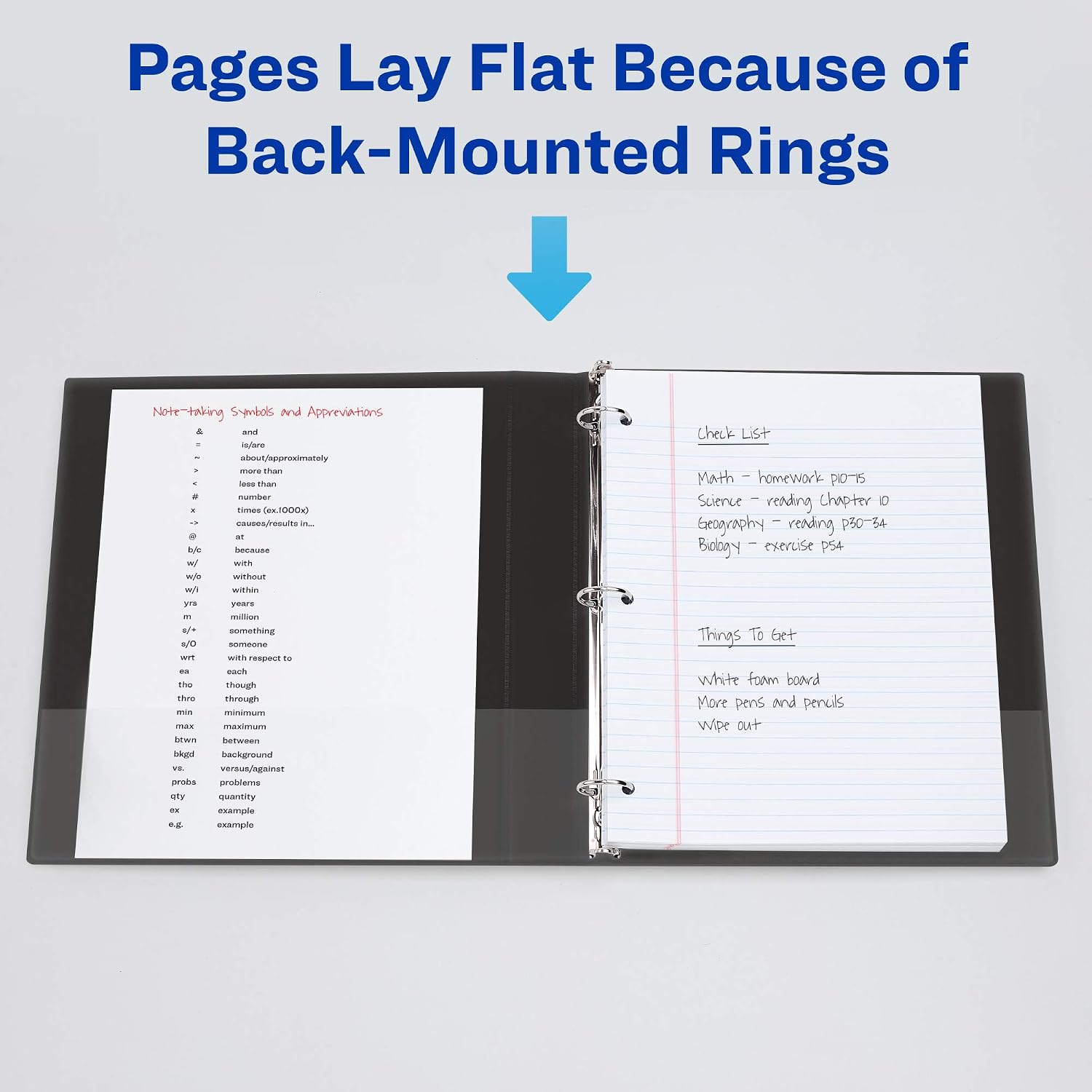 Detalle de Avery 3-Ring Binders, 0.5-Inch Rings