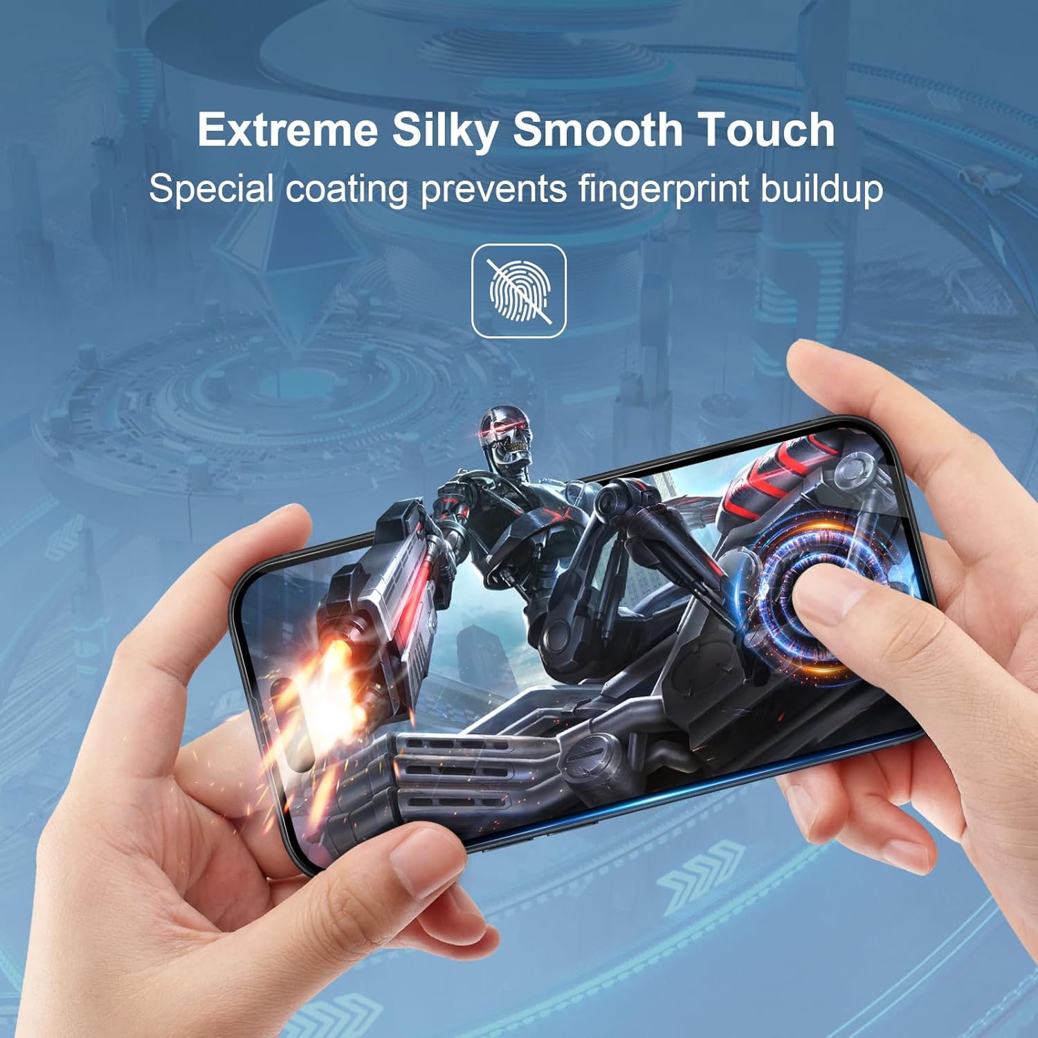 Thumbnail 6 de GiiYoon 2+3 Pack Screen Protector for iPhone 15 Plus – 3 Tempered Glass Films + 2 Camera Lens Protectors