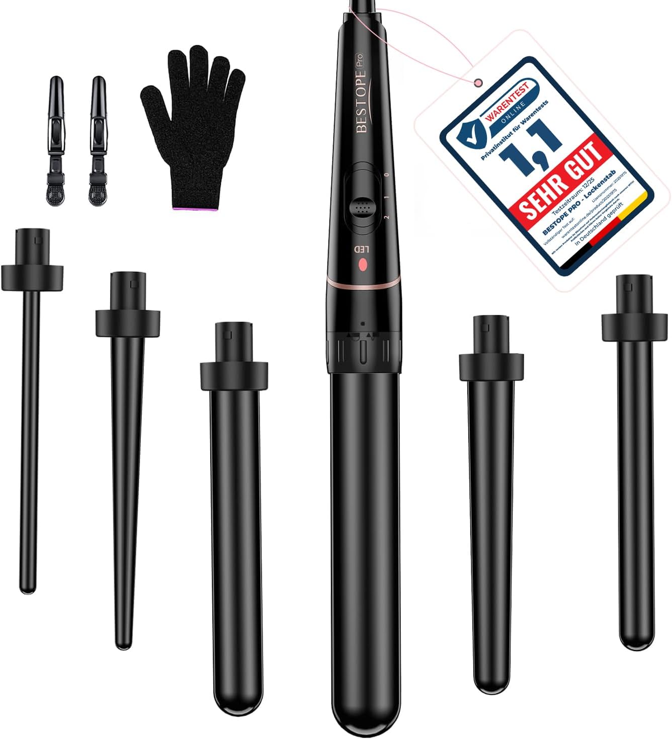 Detalle de BESTOPE PRO 6-in-1 set per capelli 10–32 mm 🎀
