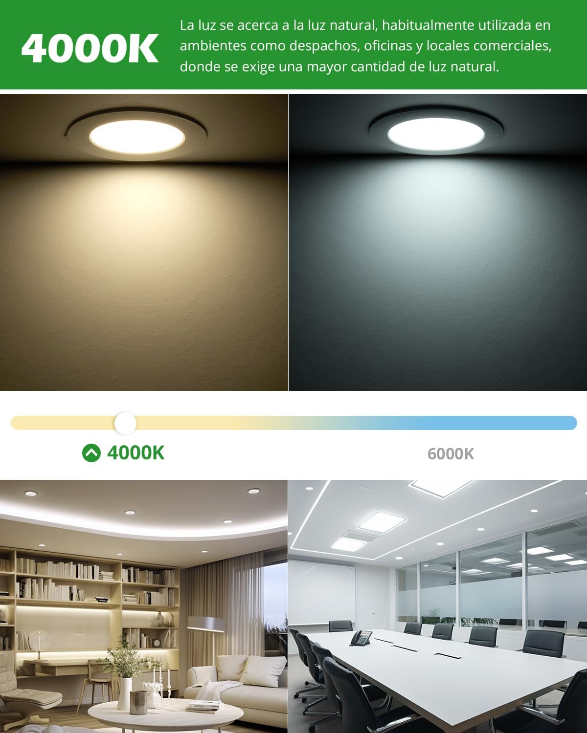 Thumbnail 6 de HOMEOW Downlight LED 12 Pack 7W 4000K