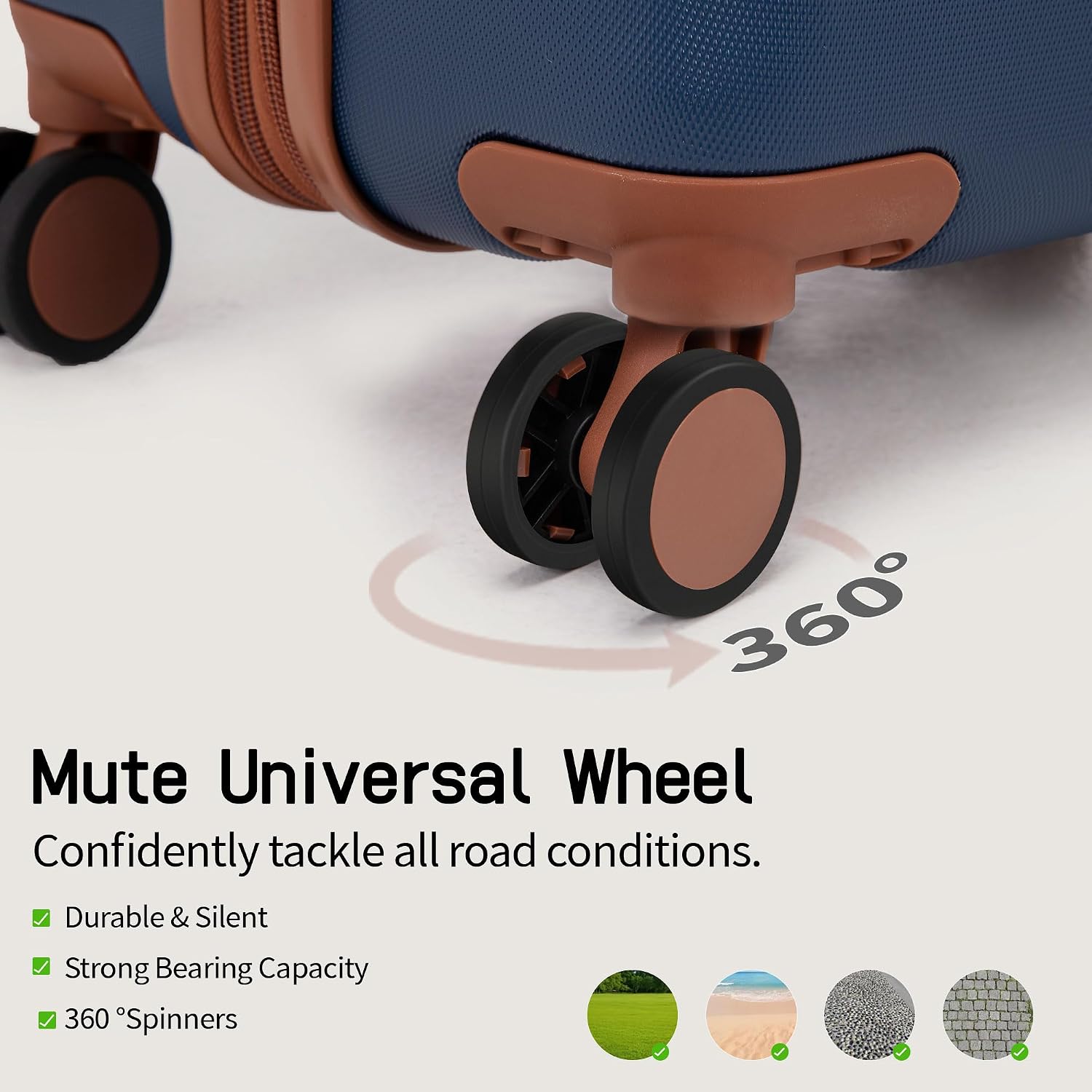 Thumbnail 2 de CONCEPTEN 5-Piece Expandable Hardside Luggage Set with Spinner Wheels (20/24/28in) in Dark Blue