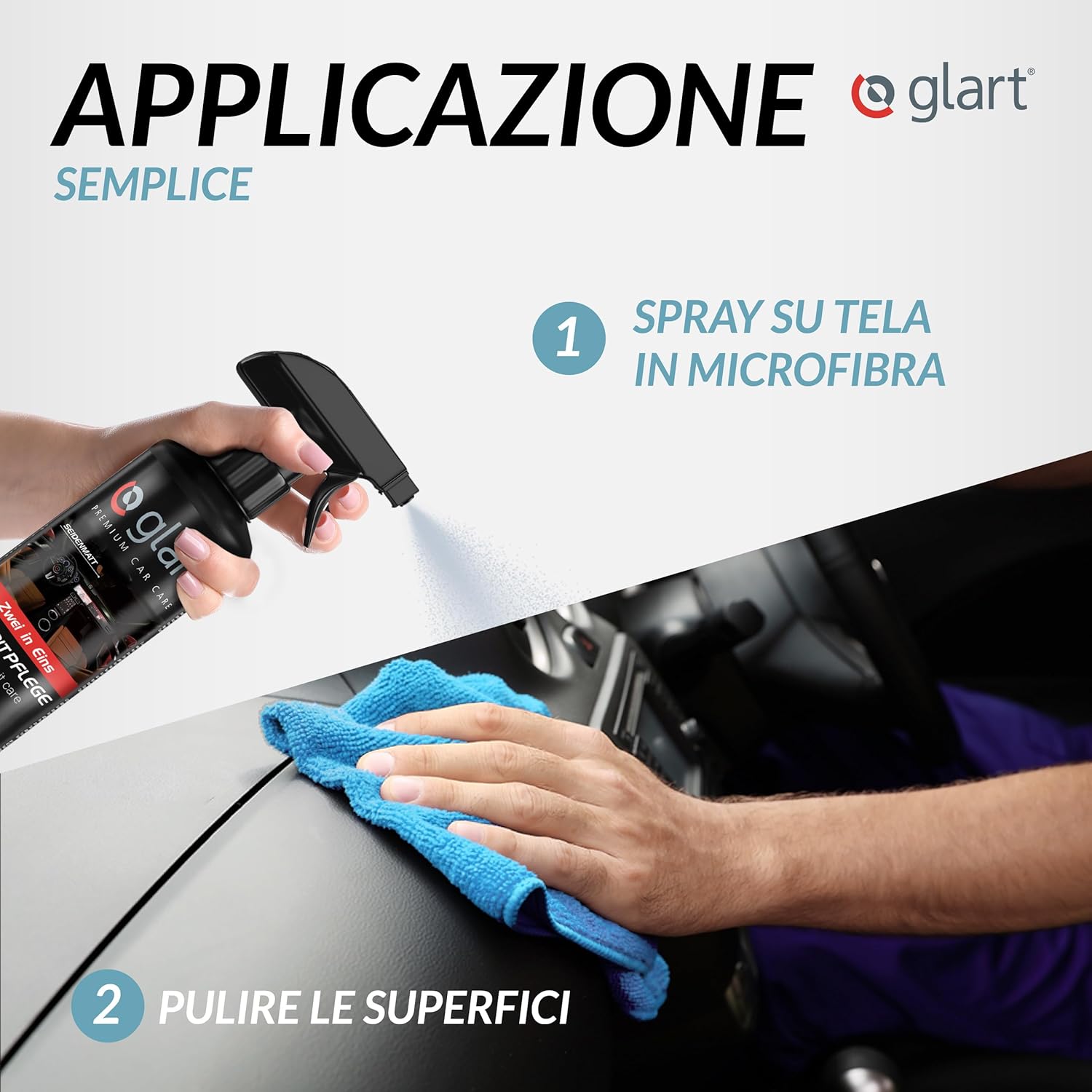 Thumbnail 3 de Glart 45CP Cura del Cruscotto Auto – Trattamento in profondità per plastiche interne, 500 ml