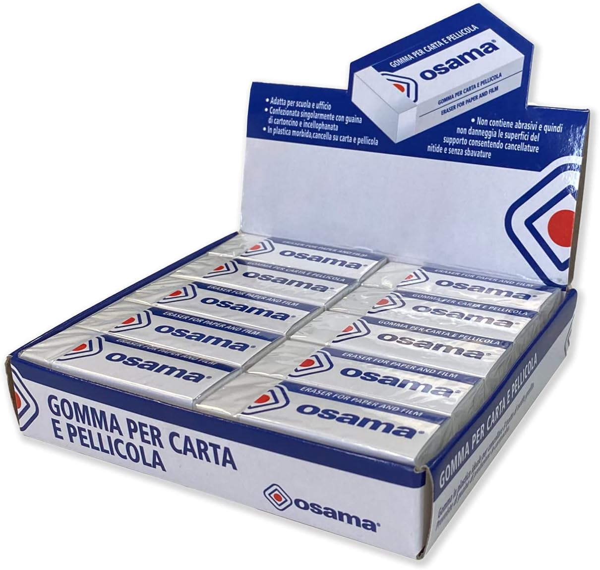 OSAMA Gomme da Cancellare Set 20 Pezzi
