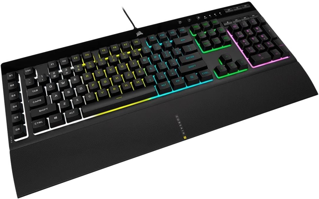 Thumbnail 2 de Corsair K55 RGB PRO gamingtangentbord med membranknappar, RGB och sex makrotangenter