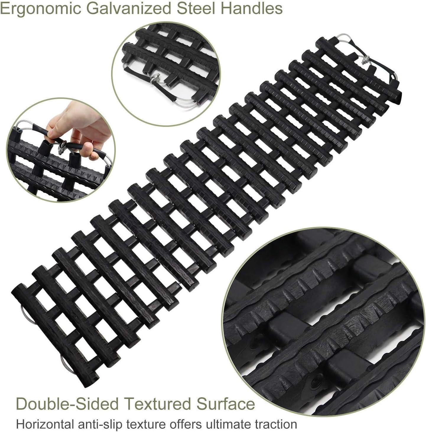 Thumbnail 1 de Jolitac 2PC Traction Tracks Mats (TPR) 31.5" L – Off-Road Recovery Tracks with Bag