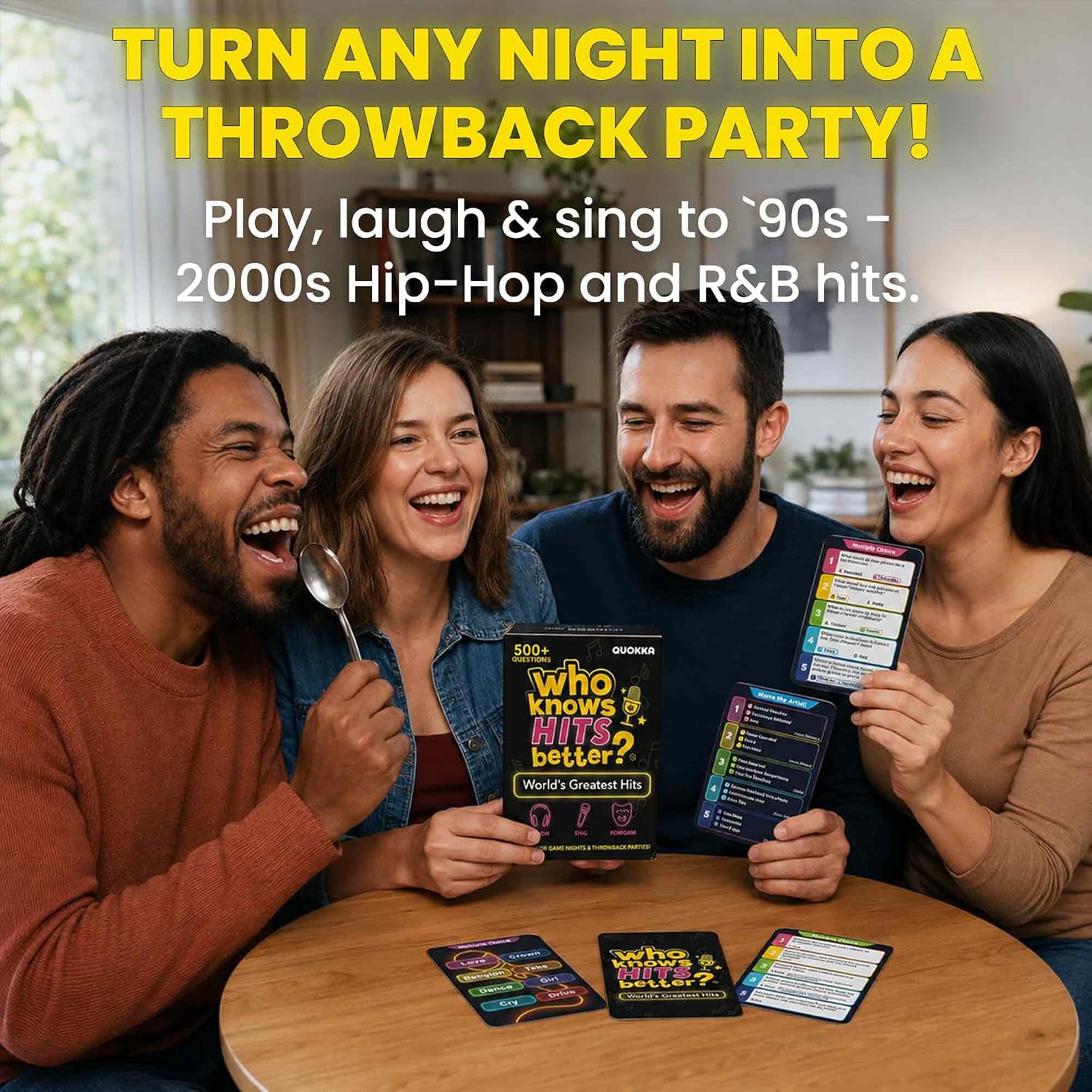 Detalle de Music Trivia Card Game with 500+ Questions