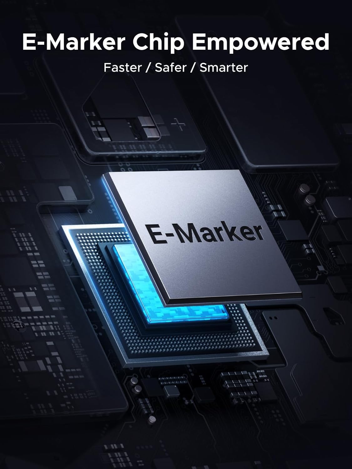 Thumbnail 4 de UGREEN USB-C to USB-C 240W Fast Charging Cable with Digital Display (PD 100W, 10FT) for MacBook, iPad Pro, Dell XPS