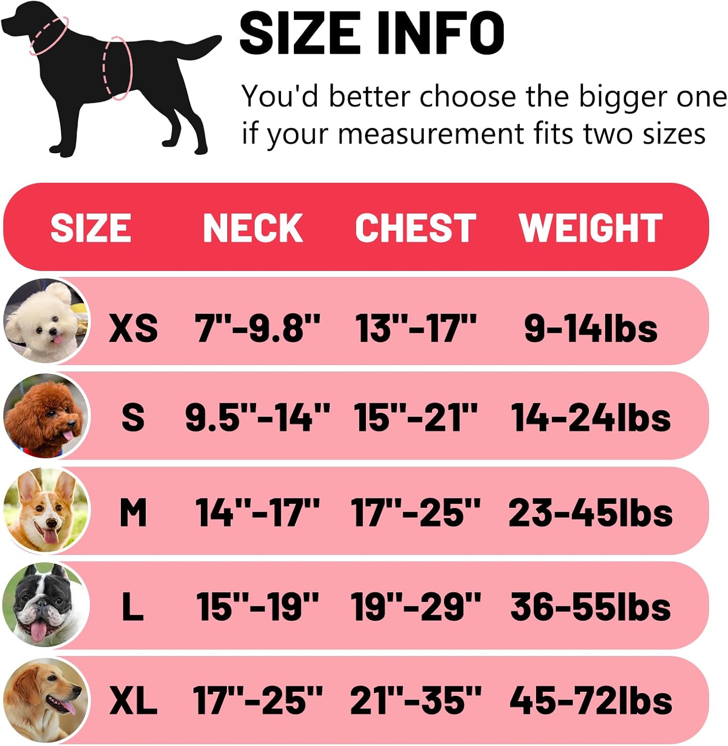 Thumbnail 1 de Belababy Soft No Pull Dog Harness Medium (Red) – Adjustable Assistance Service Dog Vest with Safety Buckle