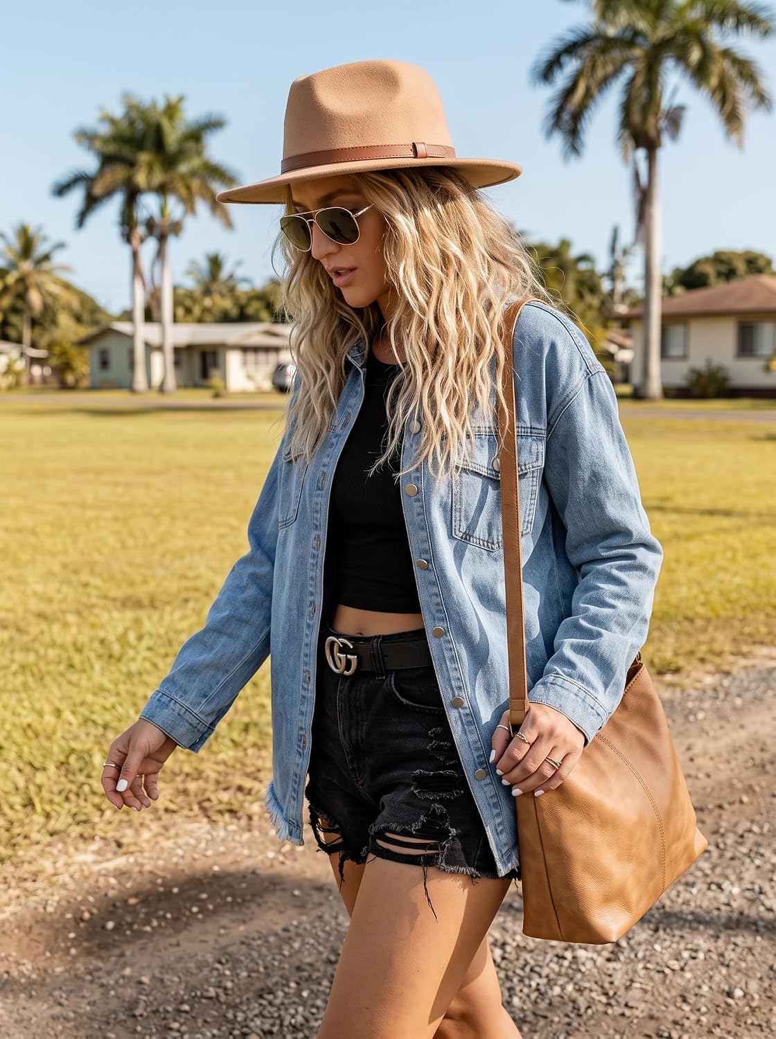 Detalle 2 de Dokotoo Women's Oversized Denim Jacket casual jean jacket