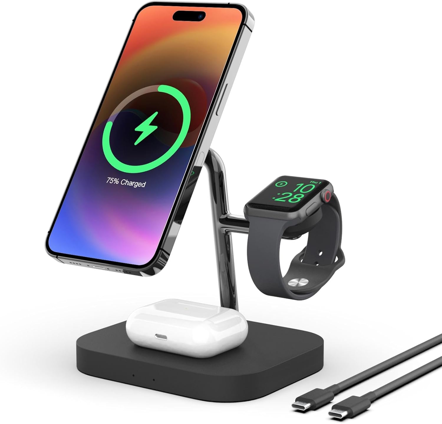 Detalle de Boaraino Caricatore Wireless 3 in 1