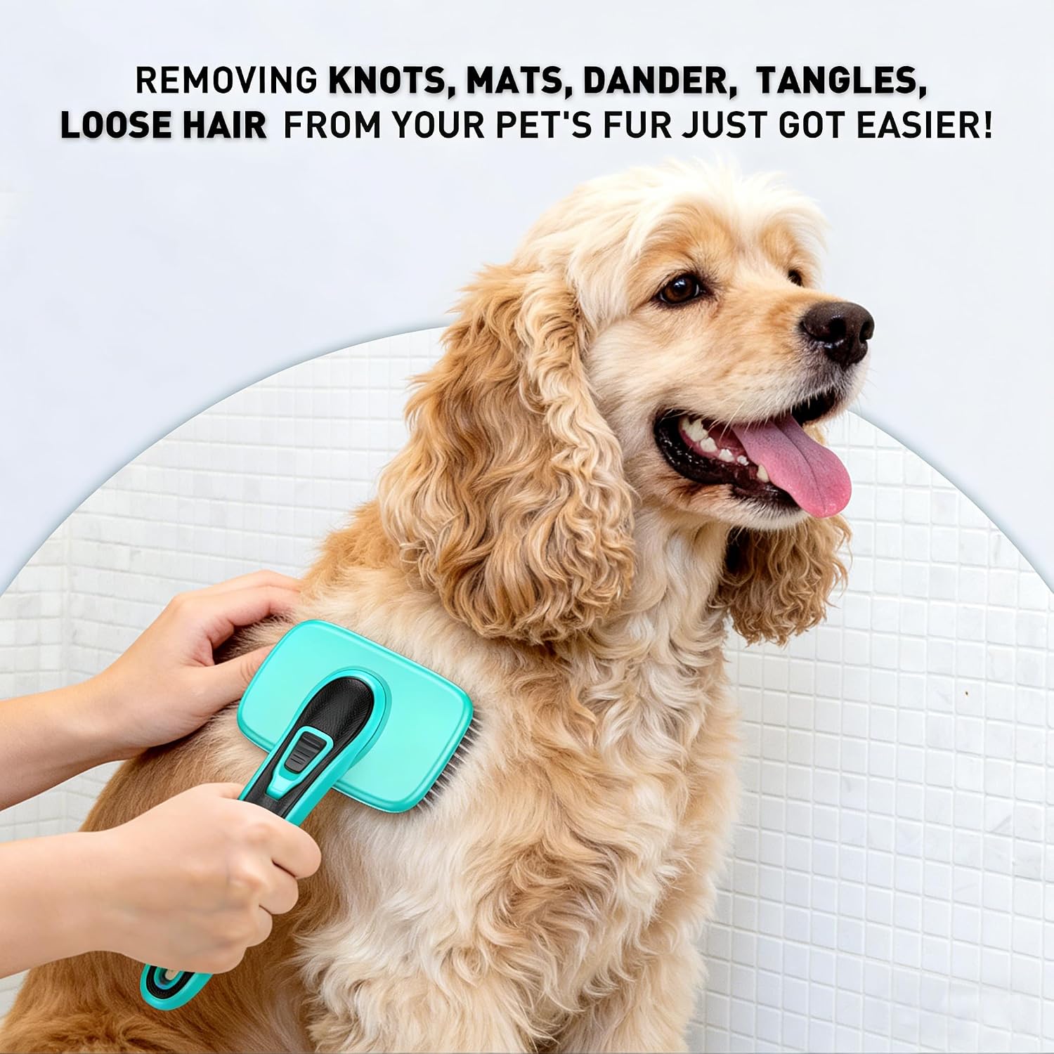 Thumbnail 6 de WOPQAEM Self-Cleaning Slicker Brush 10mm