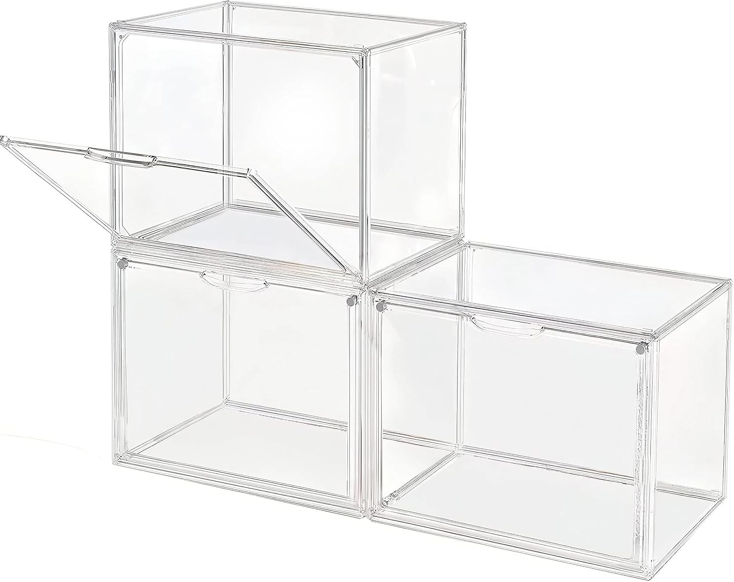 Detalle de GUDEMAY Transparente Stapelboxen 3er Set