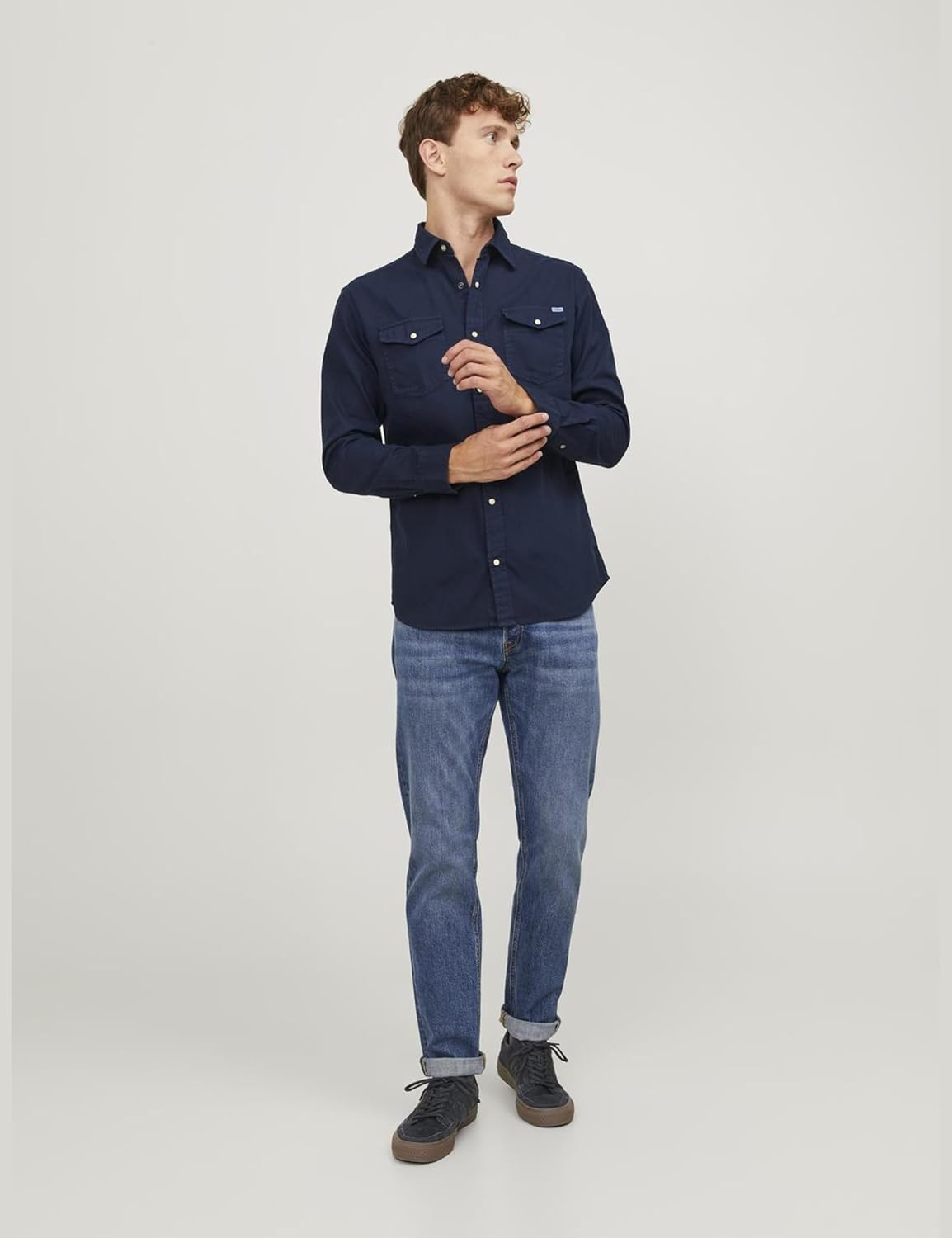 Thumbnail 1 de Jack & Jones Sheridan Shirt L/S Camicia in Jeans da uomo
