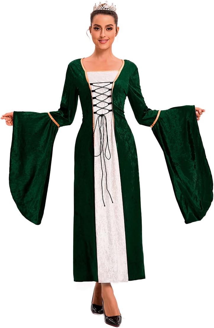 Thumbnail 1 de Vestido medieval verde 2XL Feynman