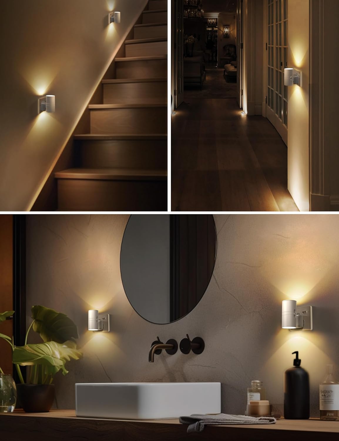 Thumbnail 6 de LOHAS-LED Night Light Plug in Wall (2 Pack) – Dusk to Dawn, 0–100LM, 3000K Warm White