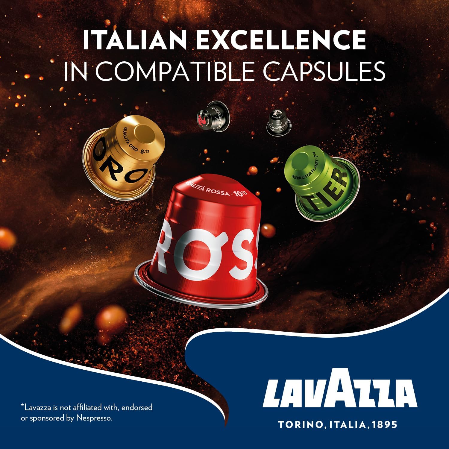 Thumbnail 1 de Lavazza Crema e Gusto Classico Aluminium Coffee Capsules for Nespresso Original