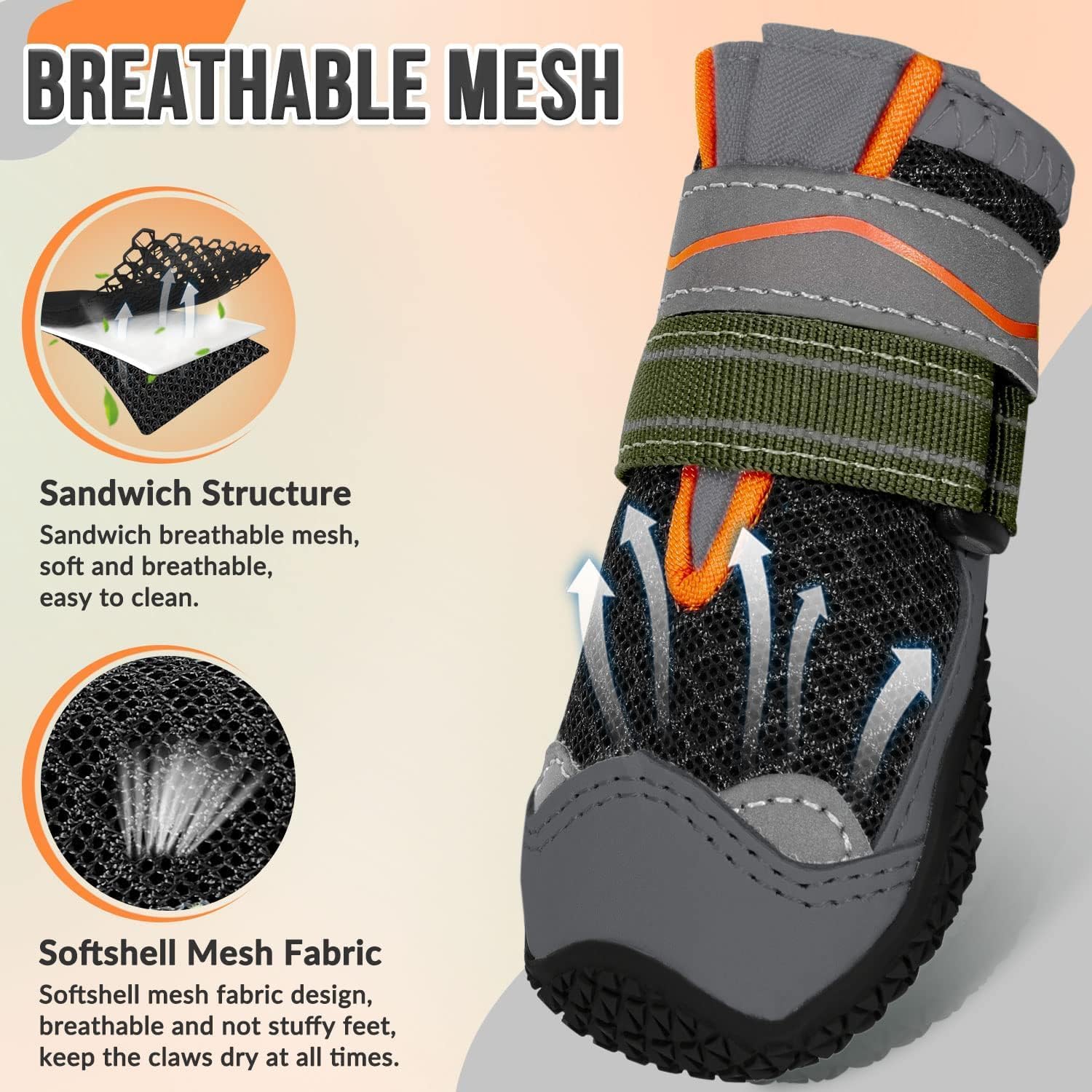 Detalle 2 de Eyein Dog Boots Paw Protector 2pc