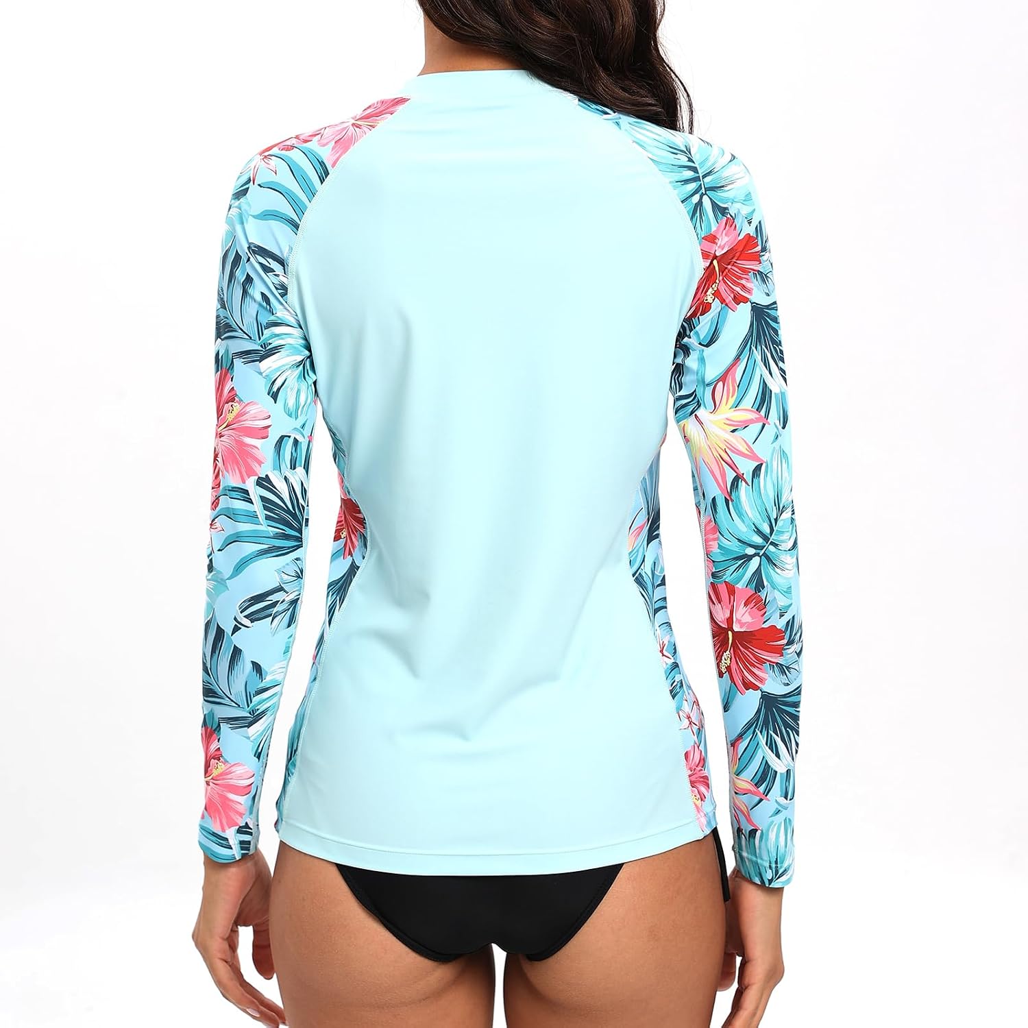 Detalle de SURFEASY Damen Langarm Rash Guard – UV-Schutz, schnelltrocknend und langlebig