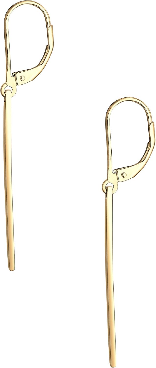 Detalle de Elli Ohrhänger für Damen im Geo-Look, 925 Sterling Silber – Basic Trend Blogger