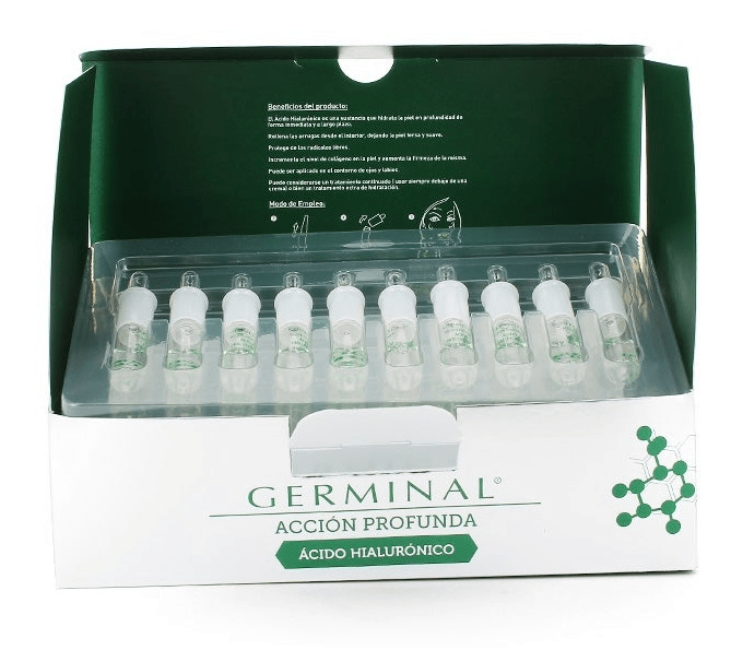 Detalle 2 de Germinal Acción Profunda Ácido Hialurónico 30 ampollas 💊