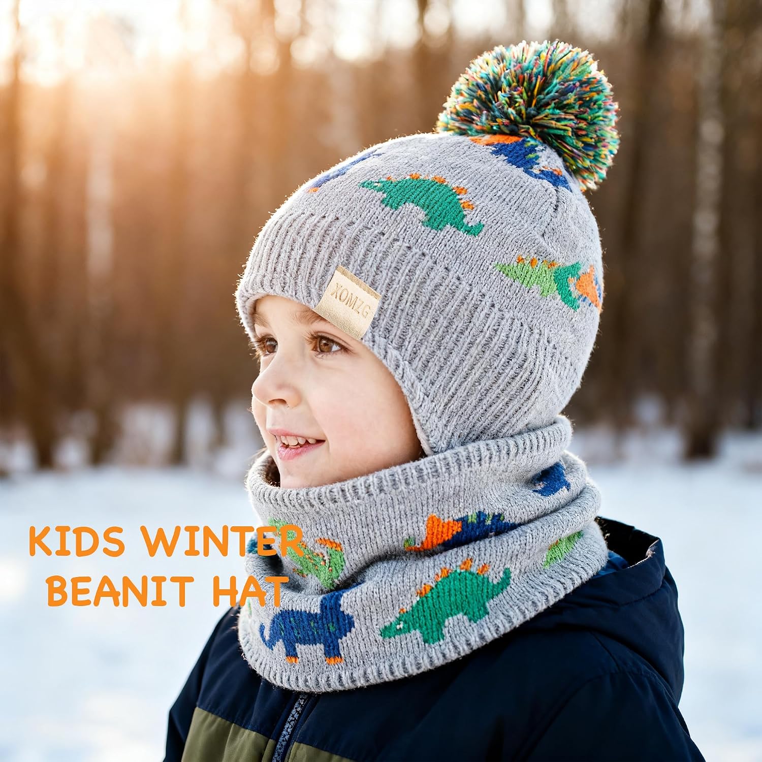 Thumbnail 6 de Toddler Knit Hat and Scarf Set, Acrylic