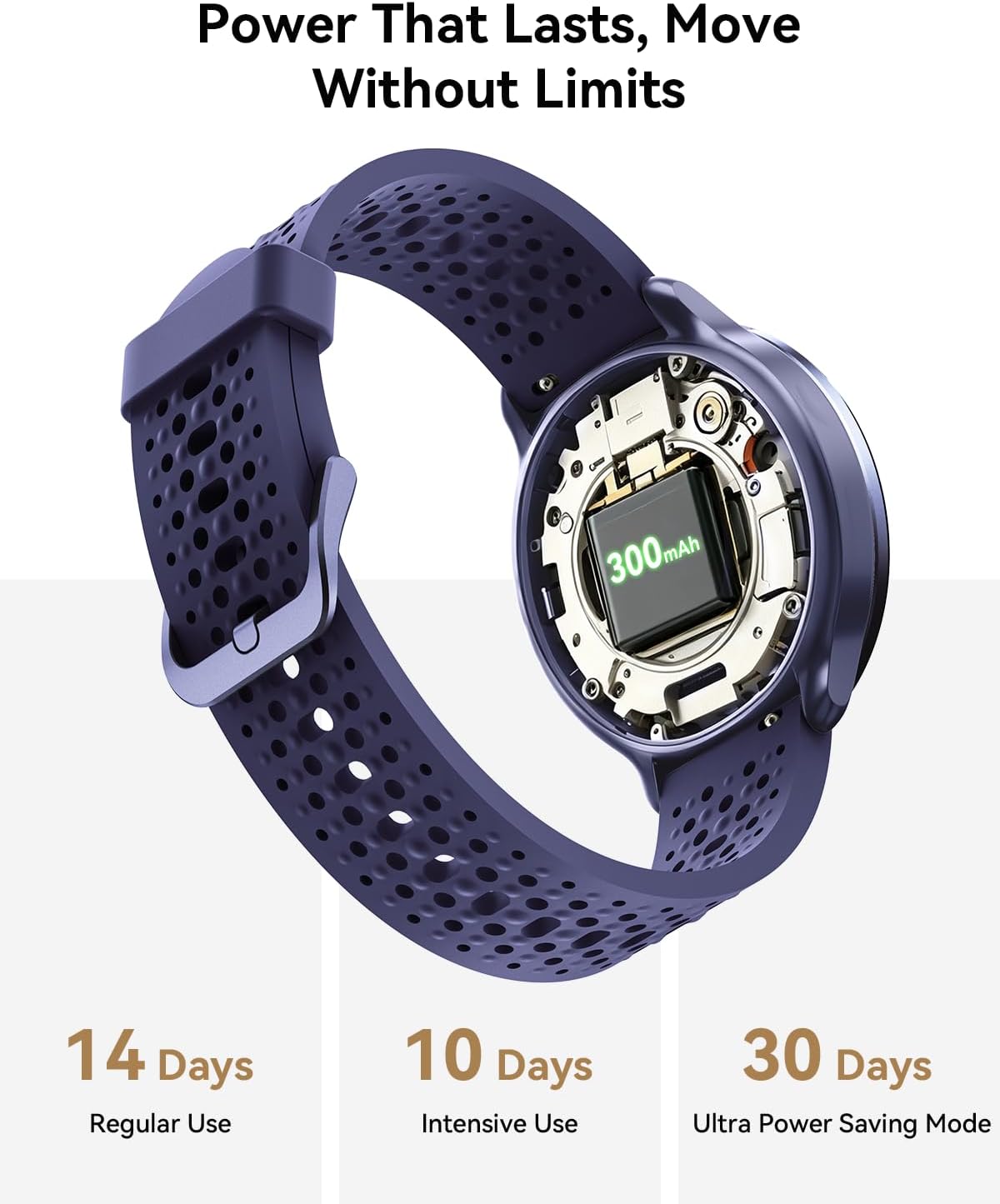 Thumbnail 6 de Quican Smart Watch for Women & Men – 1.27" AMOLED, AI Voice, 120+ Sports, 3ATM, Purple