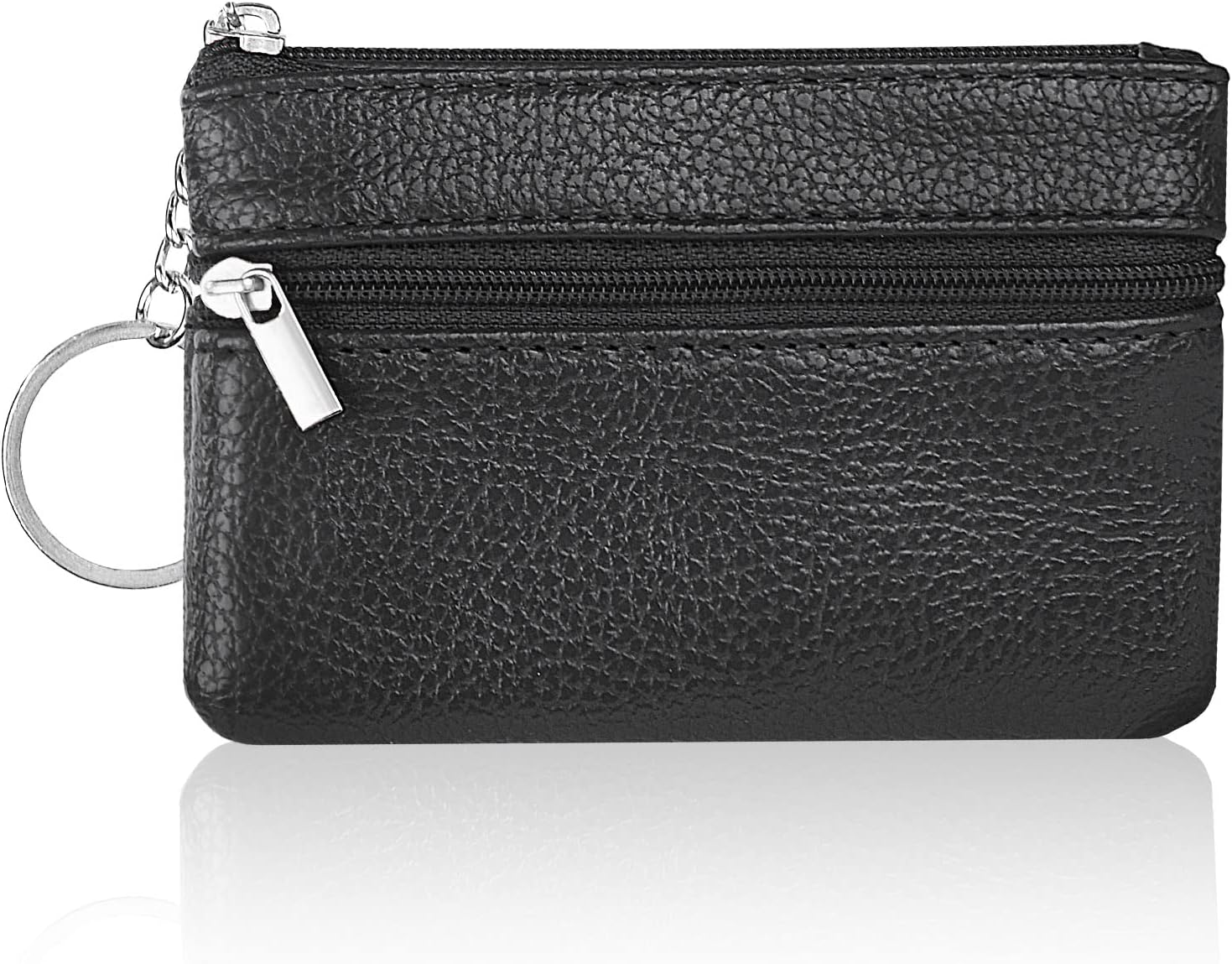 Thumbnail 6 de Aucuu Petit Porte-Monnaie Cuir Femme – Mini portefeuille multi-poches avec porte-clés, 12 x 8 cm