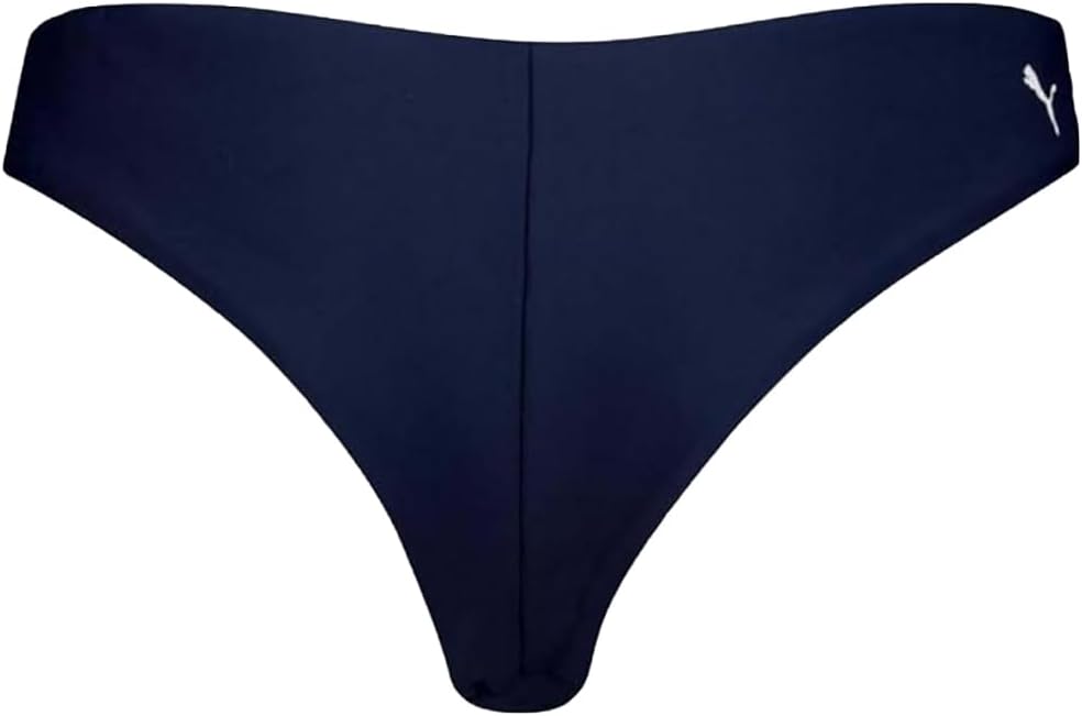 Detalle 2 de Puma Women's Brazilian Swimwear:-slip bikini parte inferiore mid-rise in tessuto riciclato, resistente al cloro