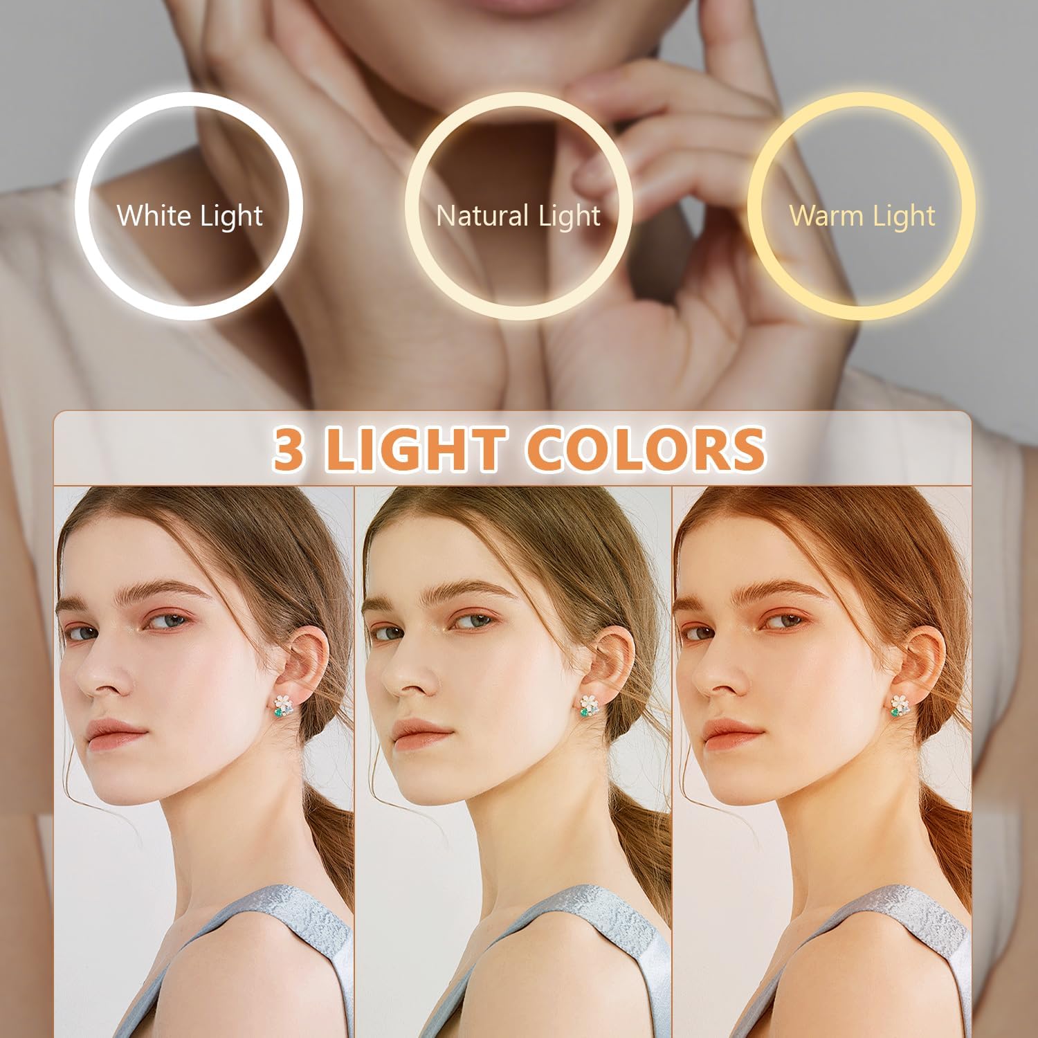 Thumbnail 2 de Auxmir 1X/30X Wall Mounted Lighted Makeup Mirror