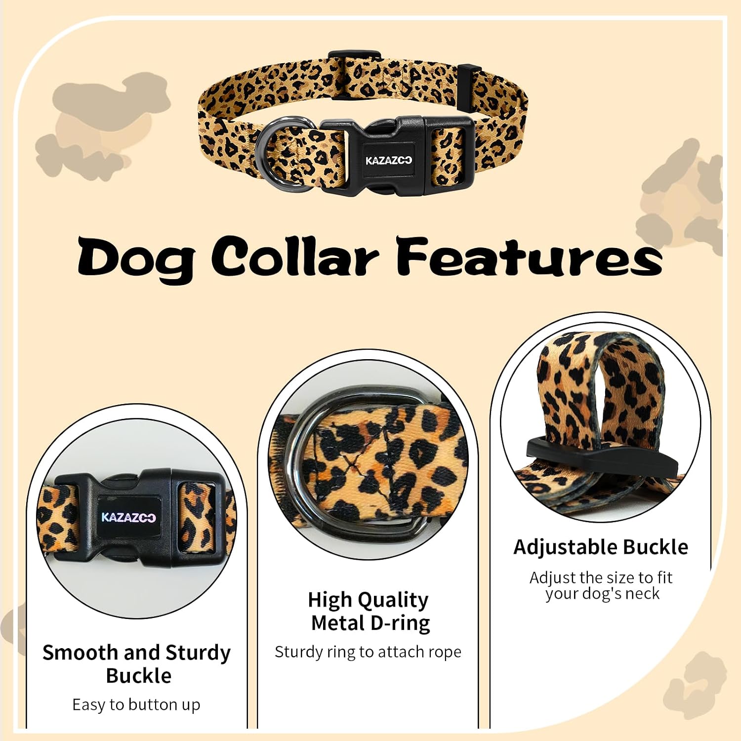 Detalle de Kazazoo Dog Collar, Nylon