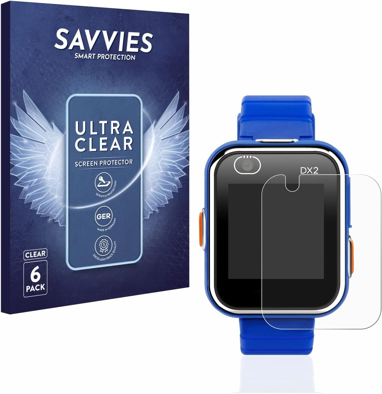 Detalle de Savvies 6 Pack Screen Protector for Vtech Kidizoom Smart Watch DX2