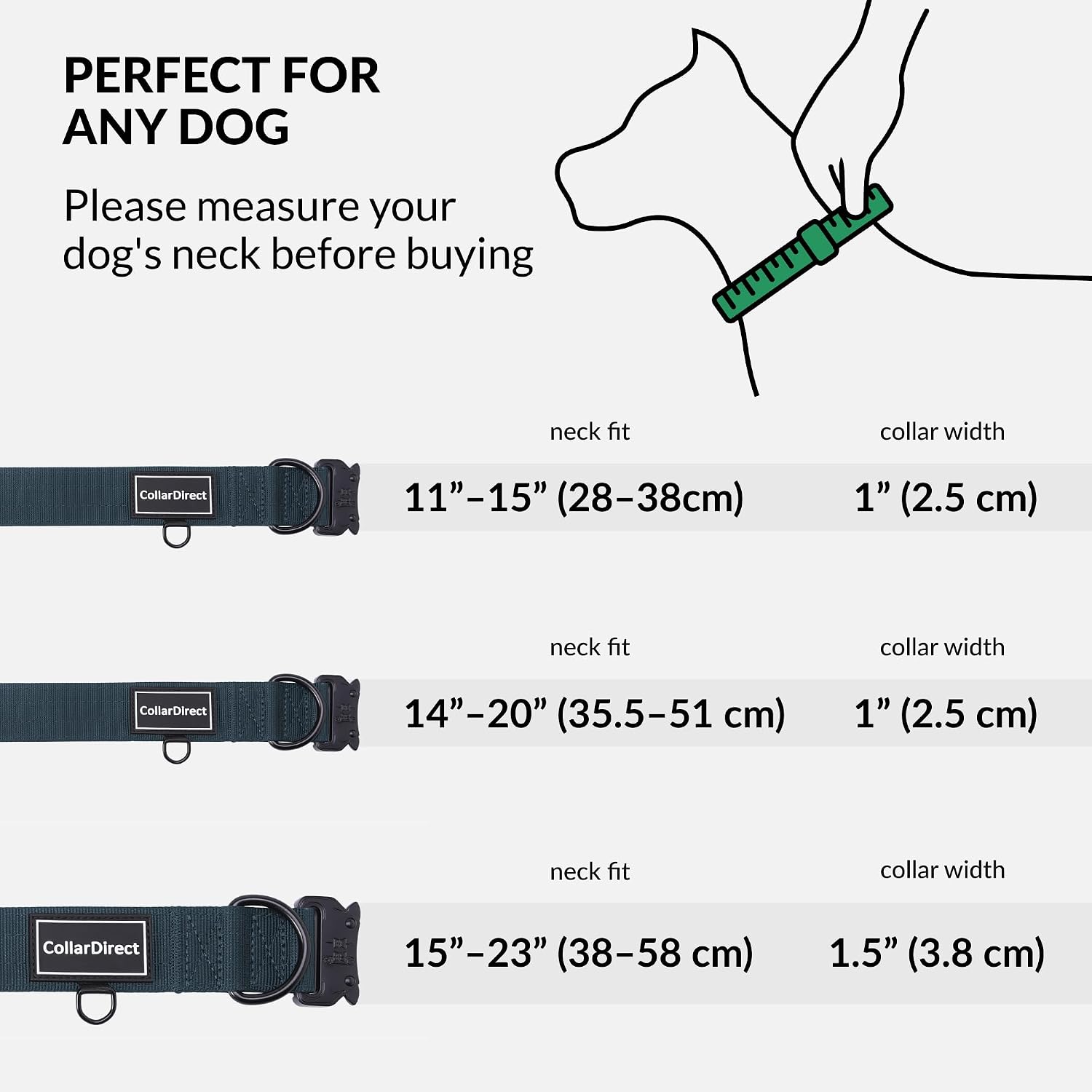 Detalle de Nylon Dog Collar, Dark Blue