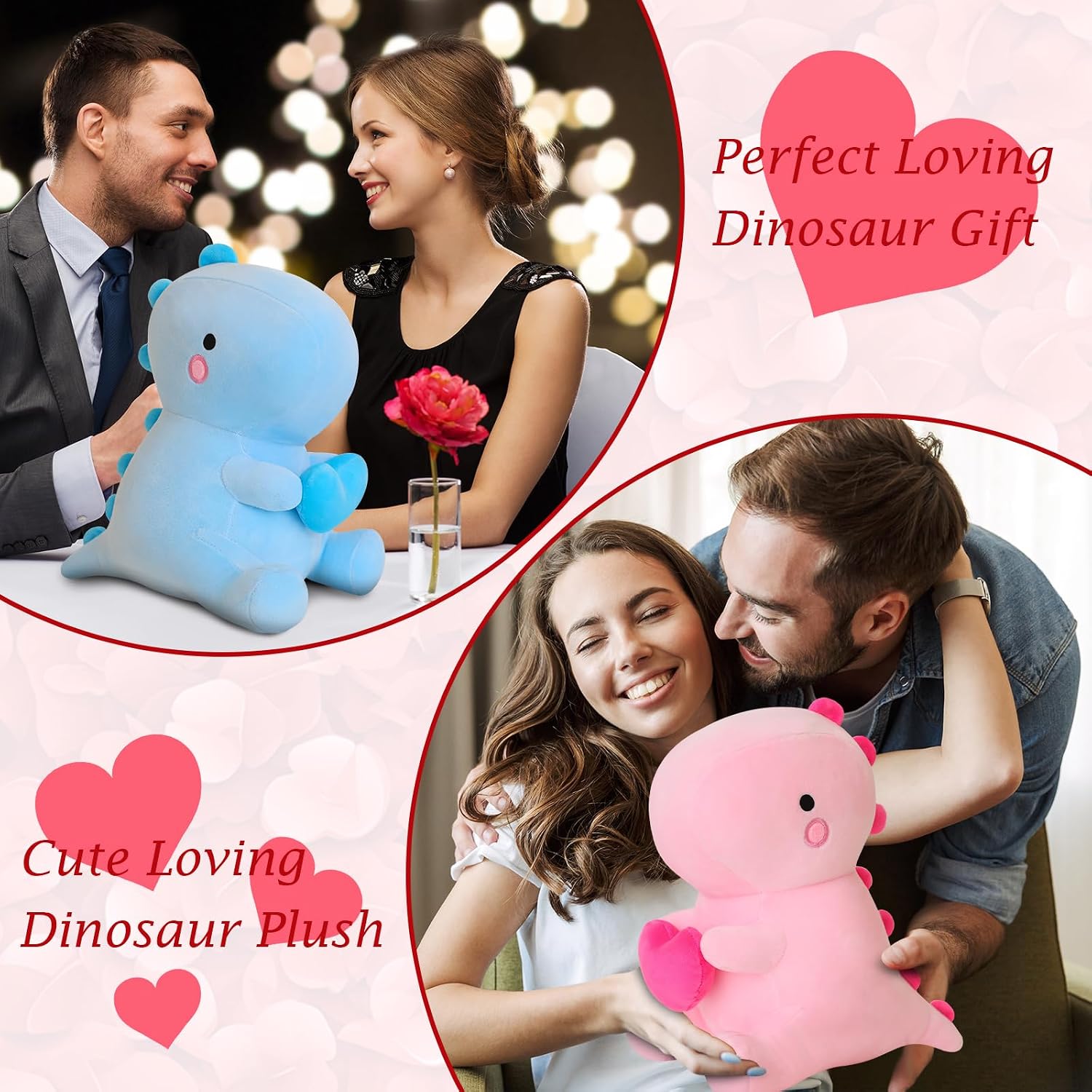 Detalle de Dinosaur plush heart 30cm