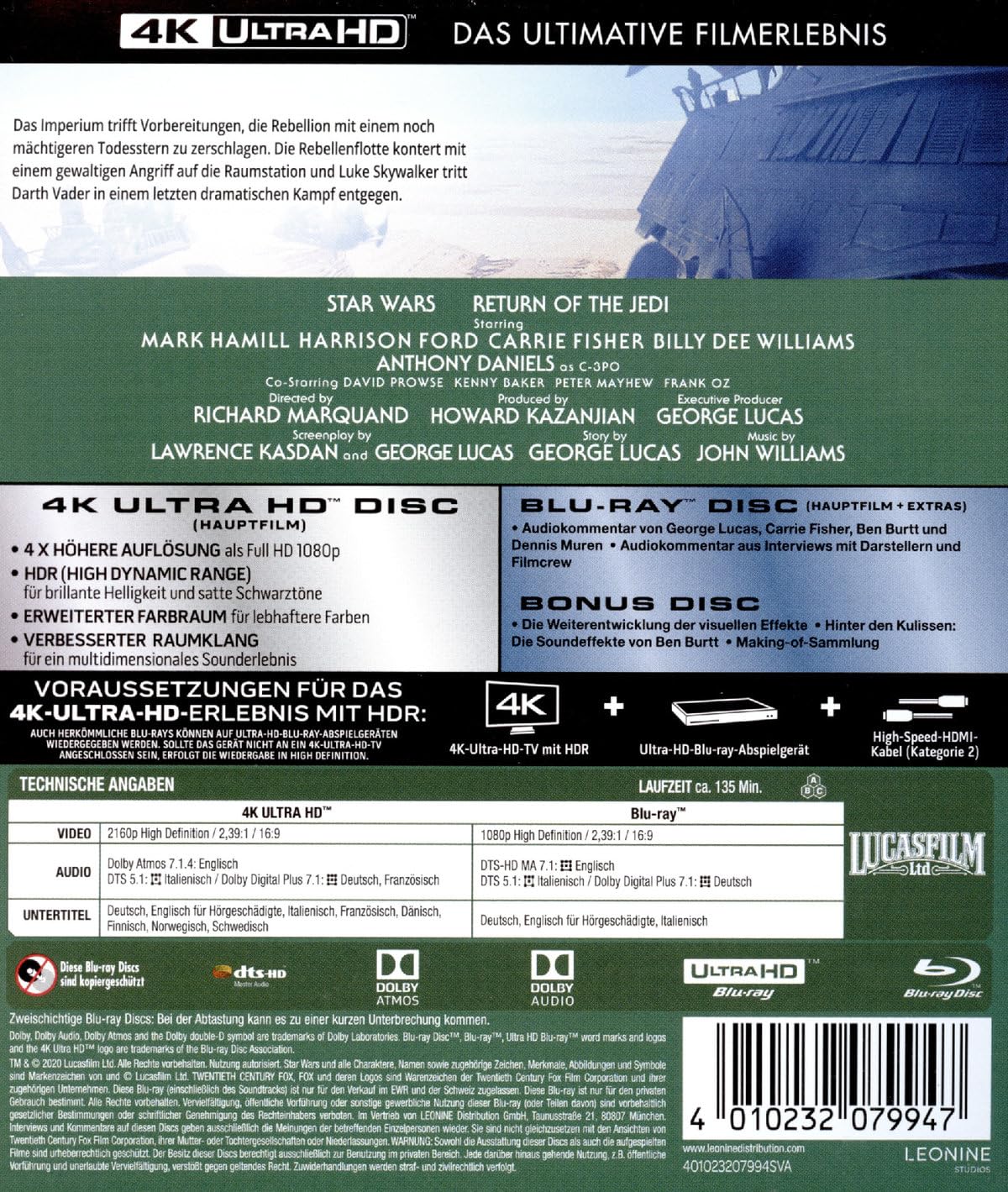 Thumbnail 1 de Star Wars Episode 6 Die Rückkehr der Jedi-Ritter 4K UHD-Blu-ray