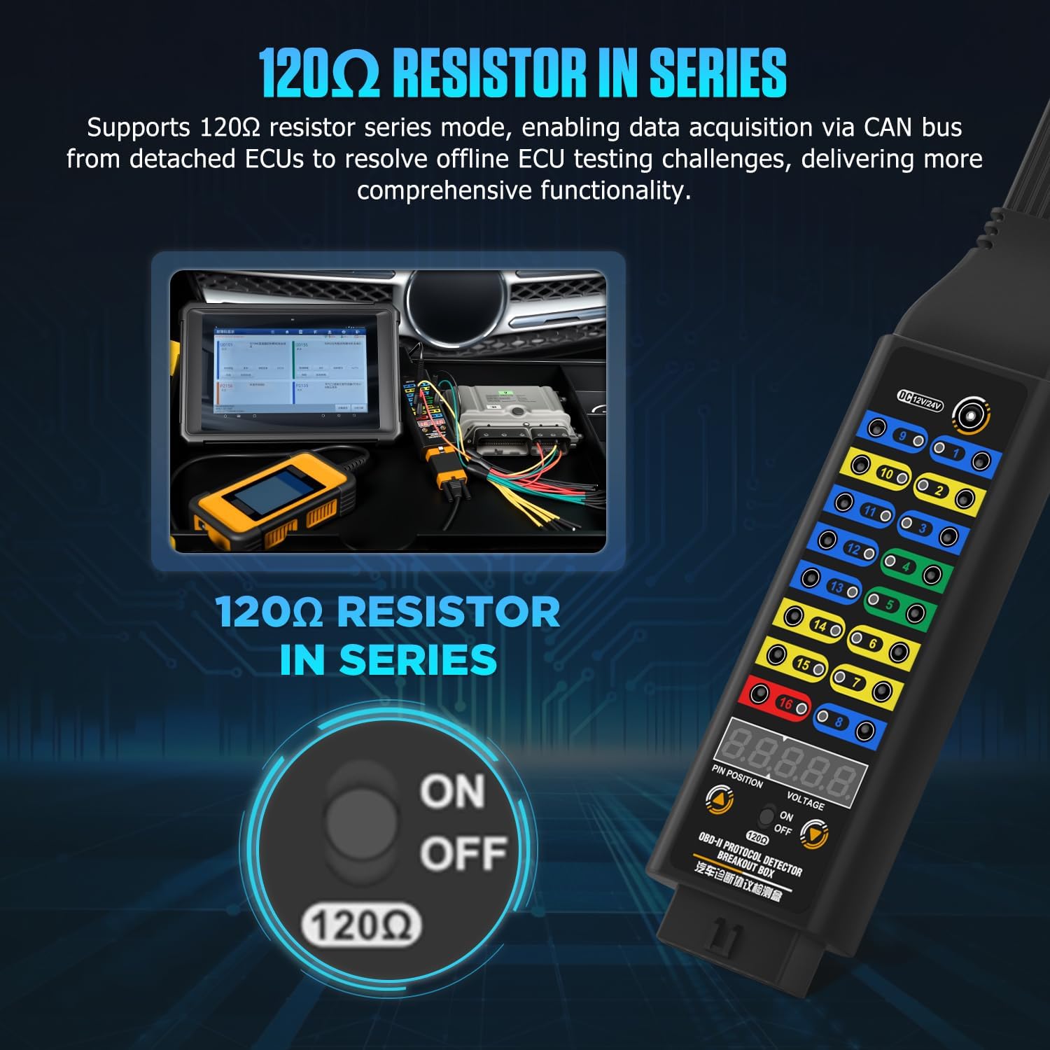 Detalle de OBD2 Diagnostic Breakout Box 16-Pin