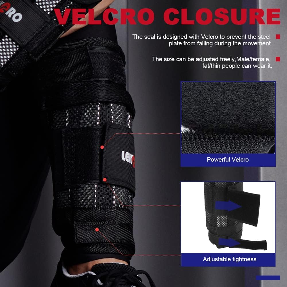 Thumbnail 2 de Wrist Ankle Weights with Removable Steel Bars (1 Pair) – Adjustable Resistance, No Leakage Design