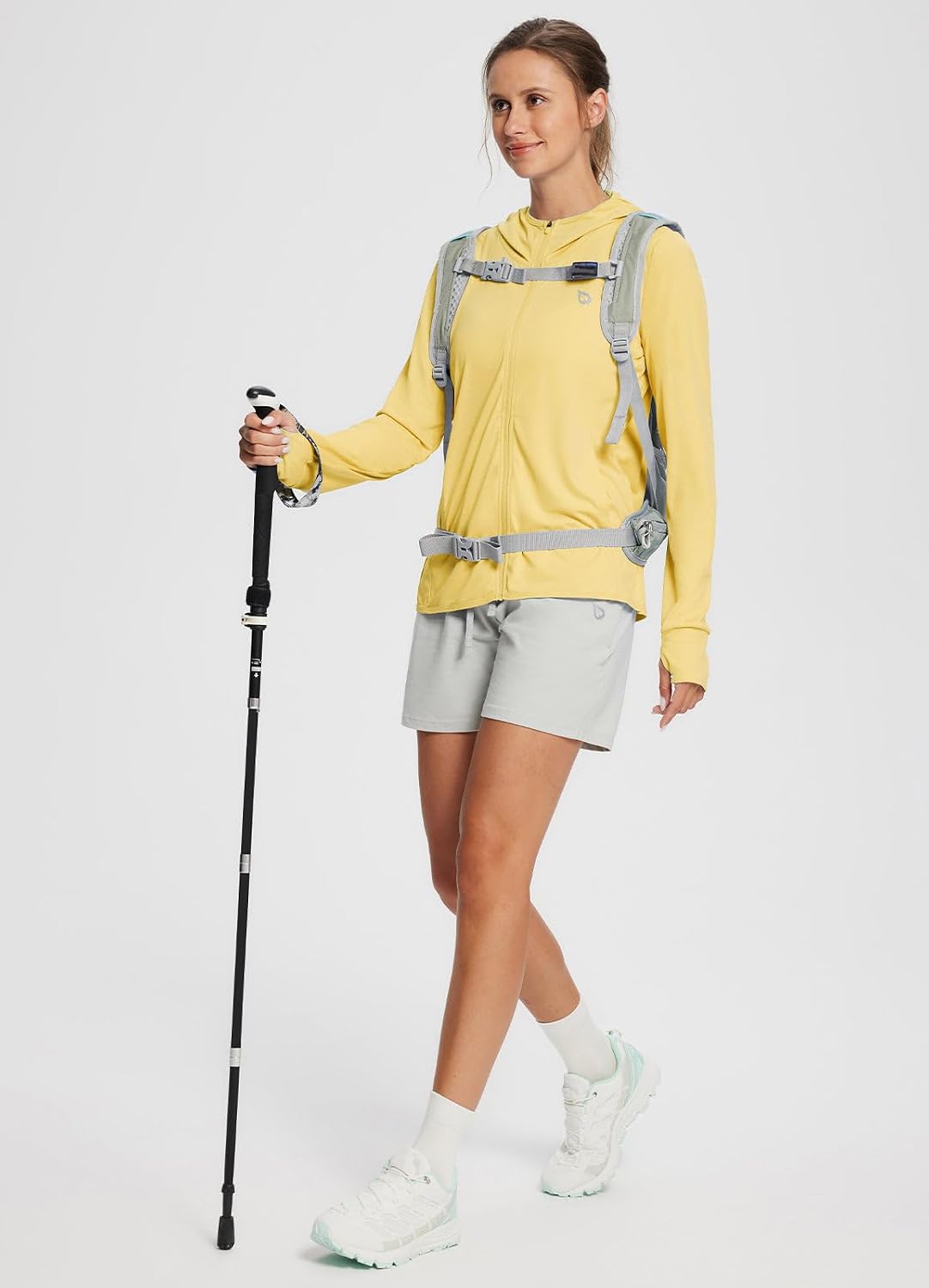 Detalle de baleaf Women's Sun Protection Jacket Hoodie – Lightweight UPF 50+ Cover Up