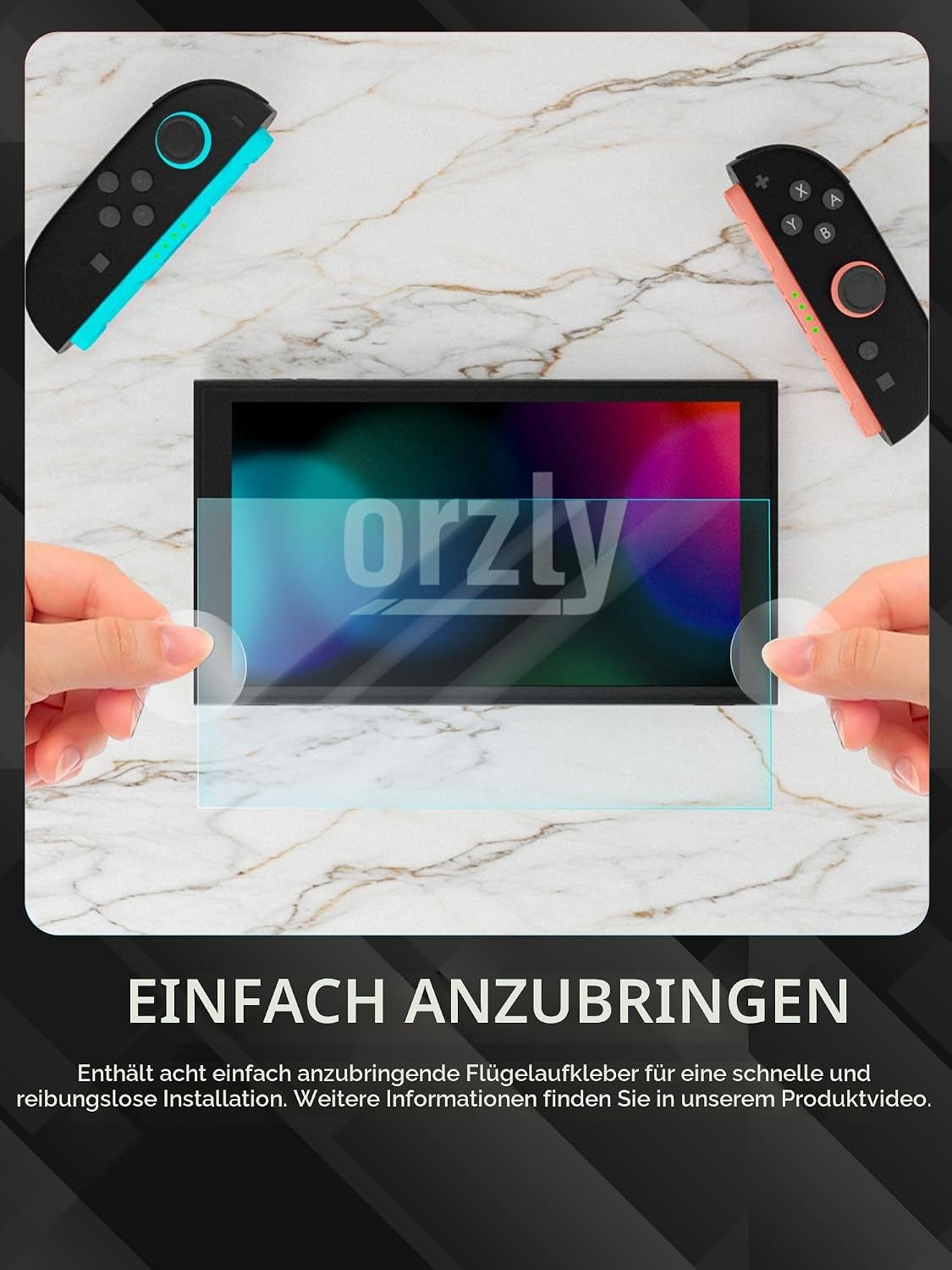 Thumbnail 5 de Orzly Glas-Displayschutzfolie 7,9 Zoll
