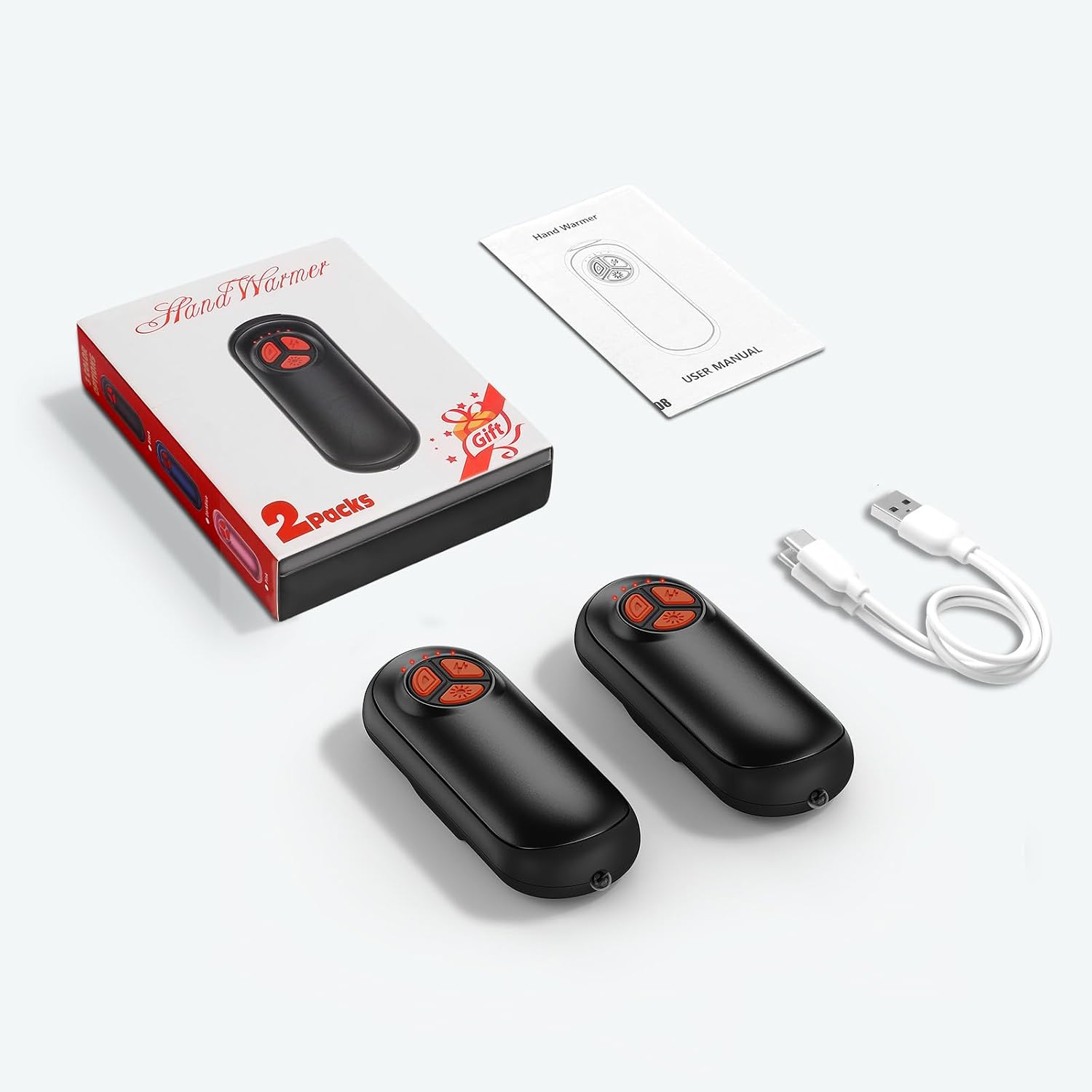 Detalle de DAXIMMC Rechargeable Hand Warmers 2-Pack