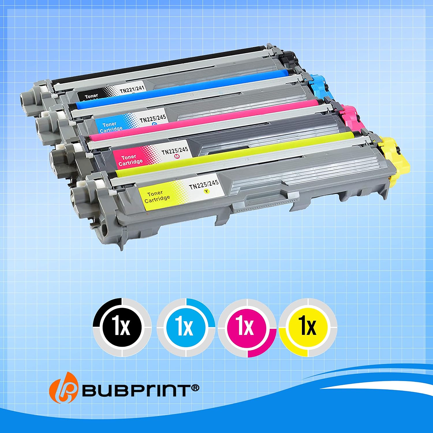 Thumbnail 6 de Bubprint 4 Cartouches de Toner Compatible pour Brother (TN-241 / TN-245) – DCP HL et MFC