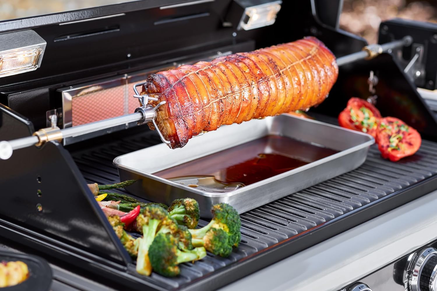 Thumbnail 1 de RÖSLE Premium-Drehspieß – Hochwertiger Grillspieß für VIDERO G4/G6 und MAGNUM G4
