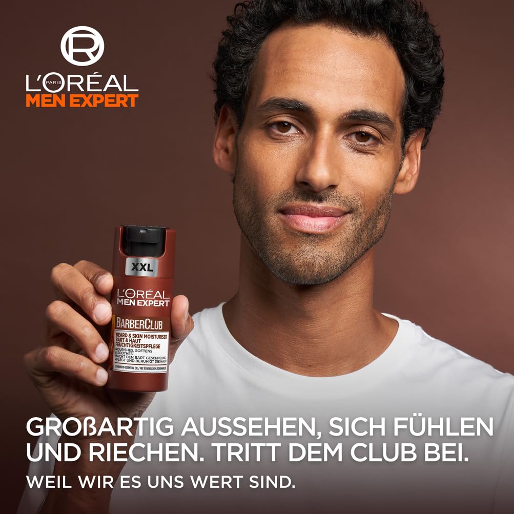 Detalle 2 de L'Oréal Men Expert Barber Club XXL Feuchtigkeitspflege für Bart und Haut – 100 ml