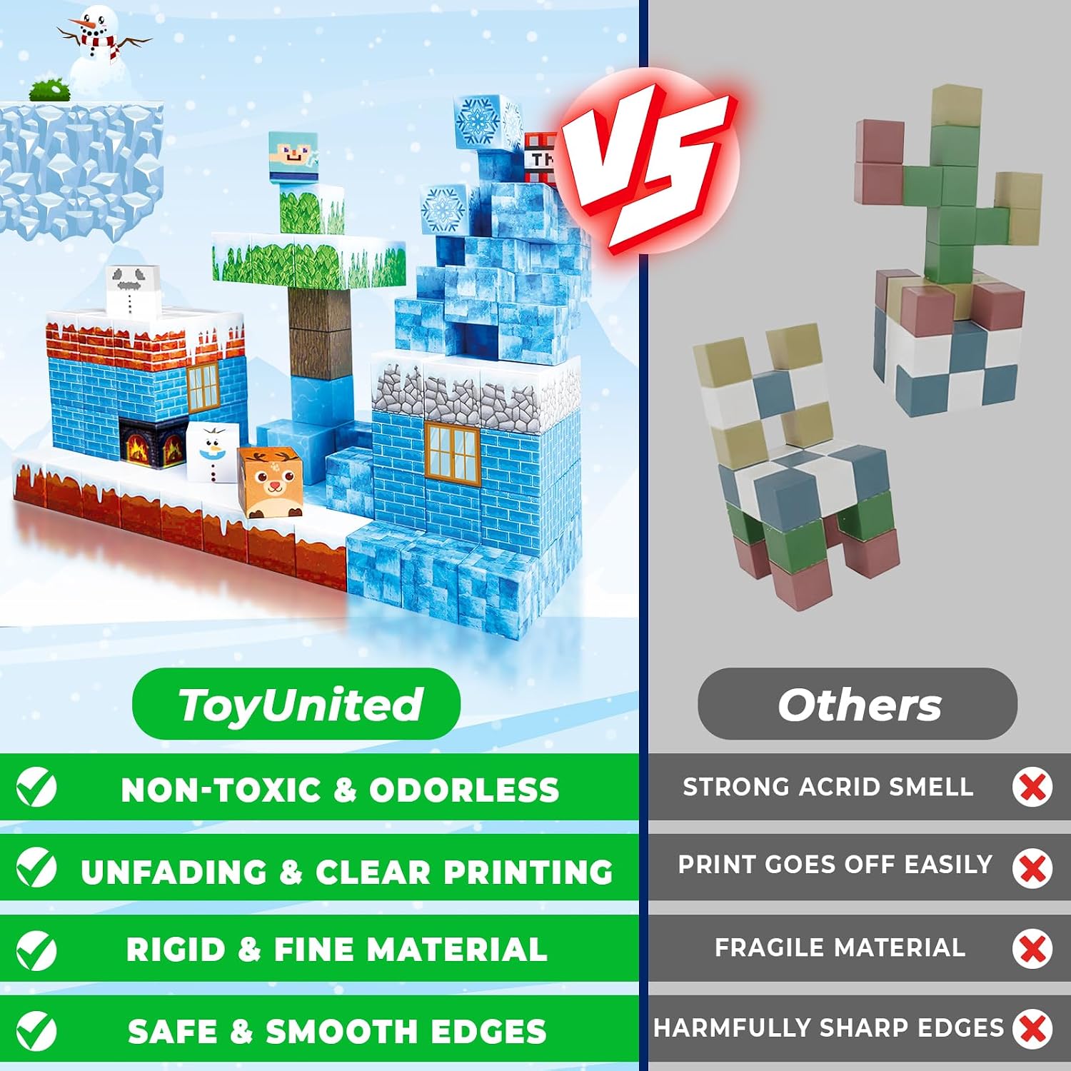 Detalle 2 de ToyUnited Magnetic Building Blocks 100-Piece Set