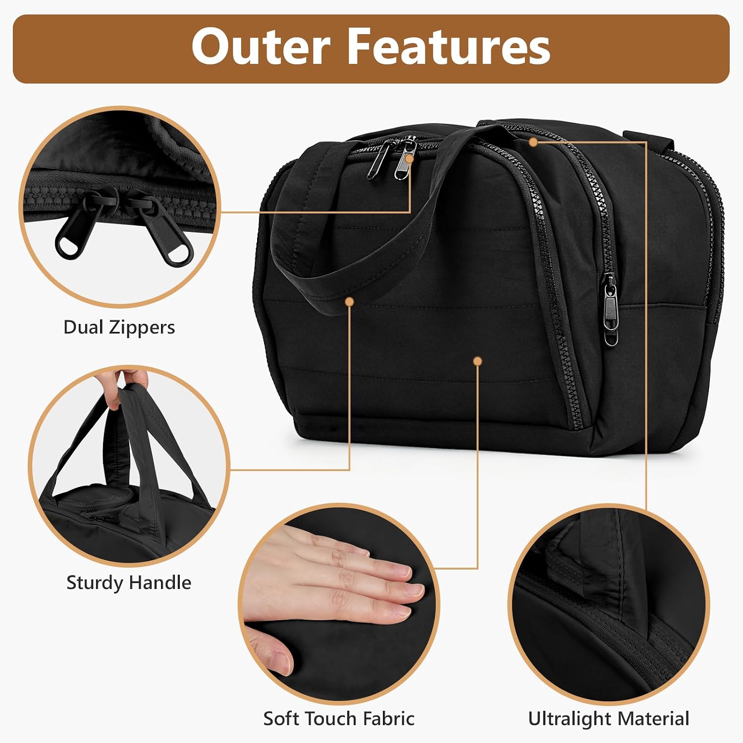 Thumbnail 3 de YooxArmor Large Capacity Travel Makeup Bag with Multiple Pockets