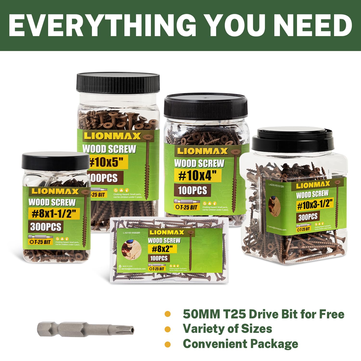 Thumbnail 6 de LIONMAX Deck Screws 5-Inch