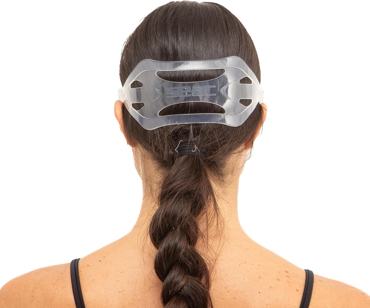 Detalle de SEAC Set BIS Salina Top — Masque Salina et Tuba Top en silicone pour plongée en apnée