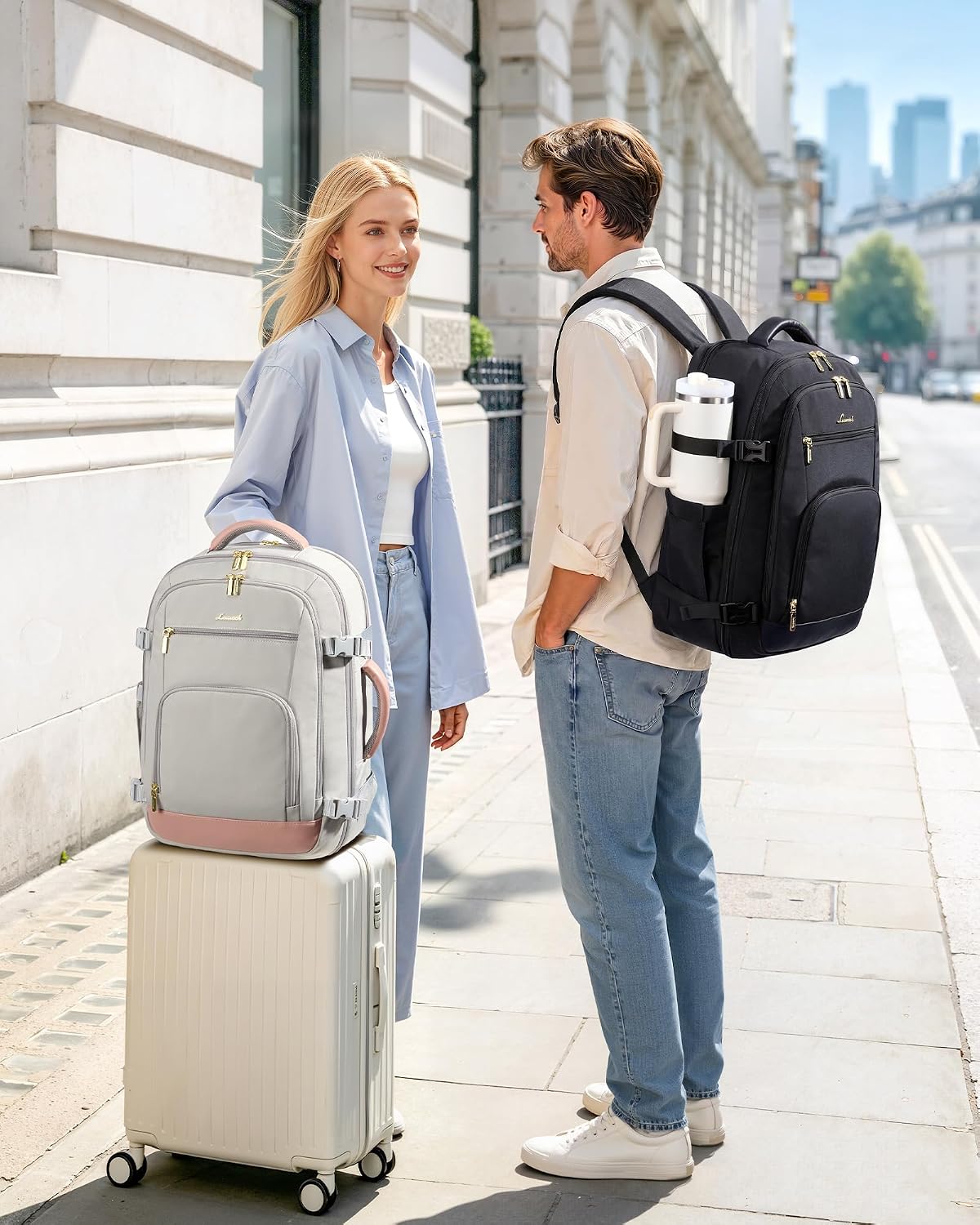 Detalle de LOVEVOOK Carry-On Travel Backpack 40L