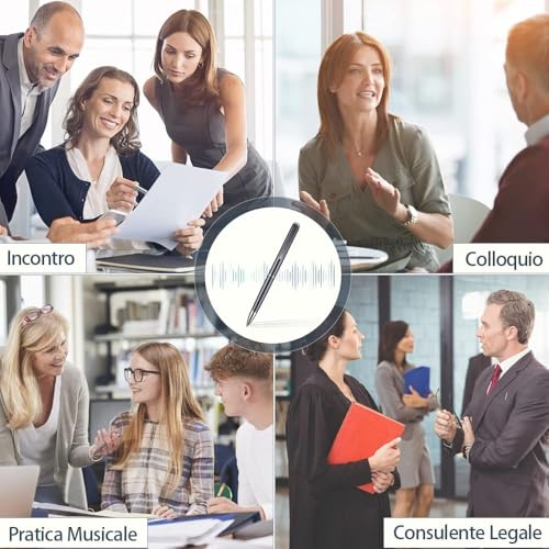 Detalle de Penna Registratore Vocale 64GB HD by H+Y — Registrazione discreta e affidabile per conferenze e interviste