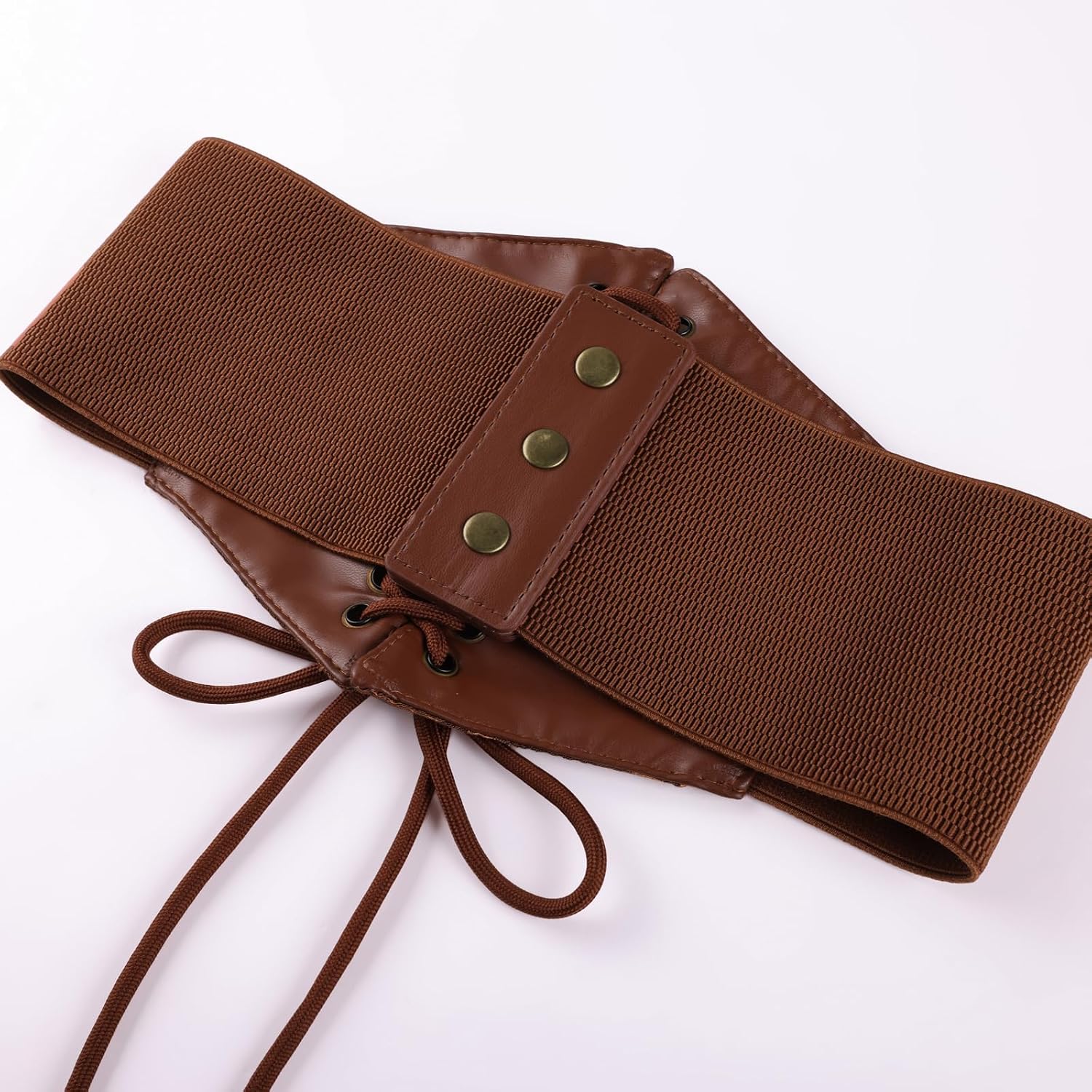 Detalle de Scarlet Darkness Corset Belt in Faux Leather